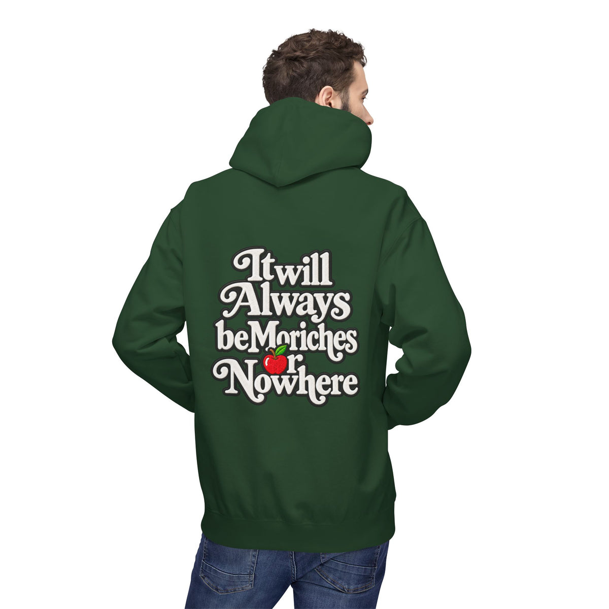 "MES or Nowhere" w/ apple- Moriches Hoodie