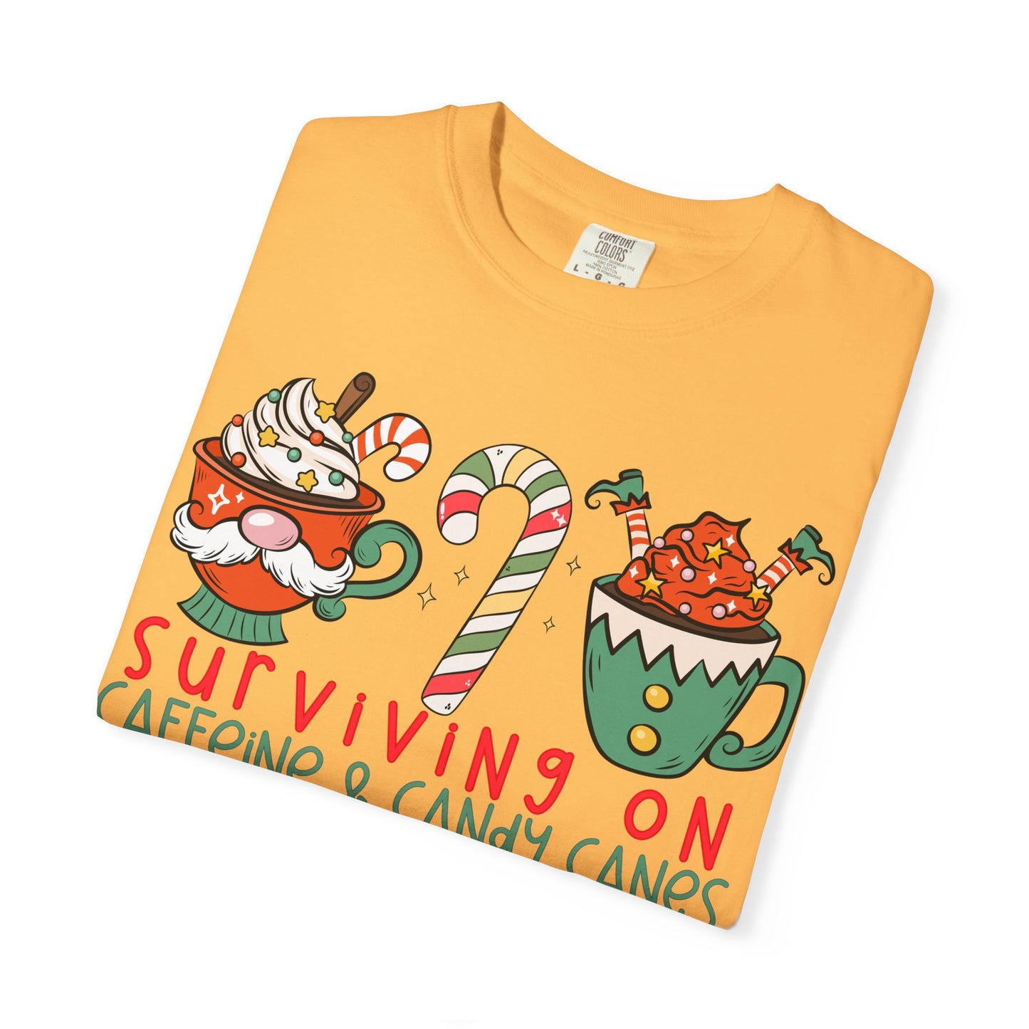 Surviving on Caffeine and Candy Canes— Christmas Tee