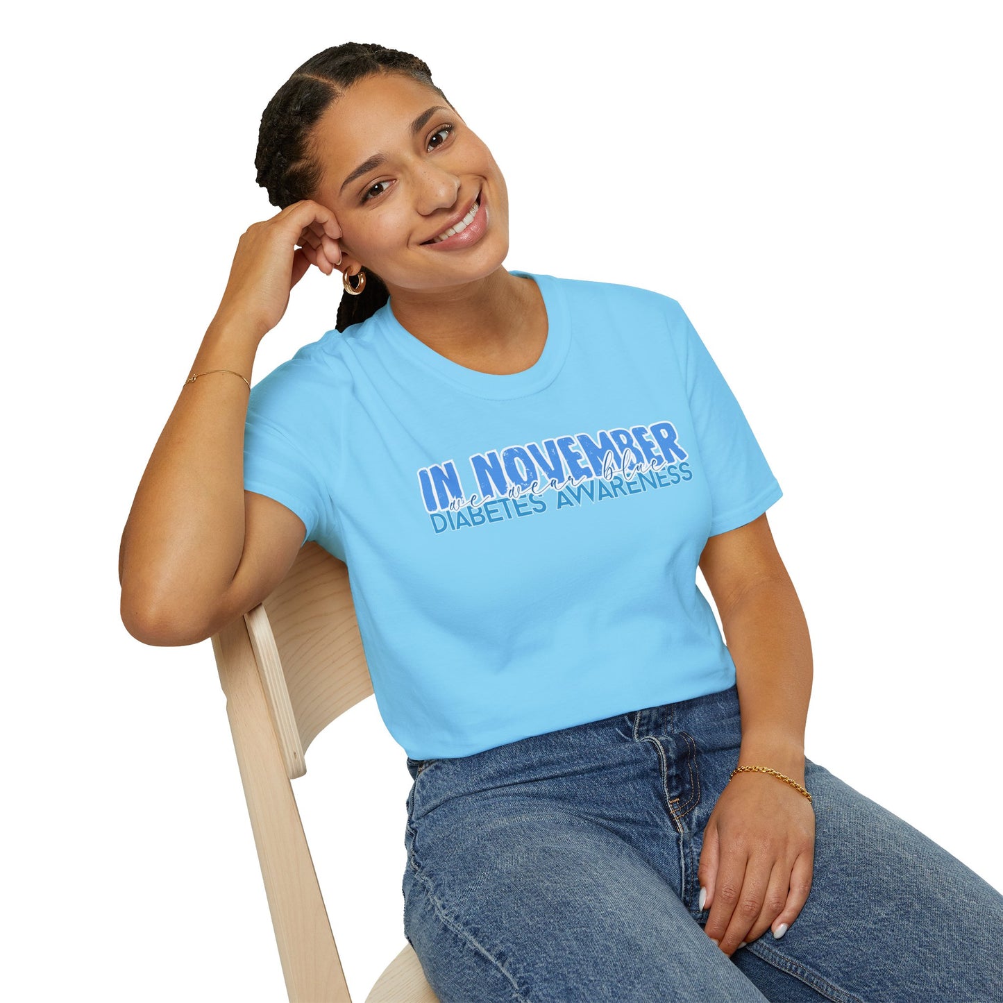 Diabetes Awareness- November- Unisex Softstyle T-Shirt