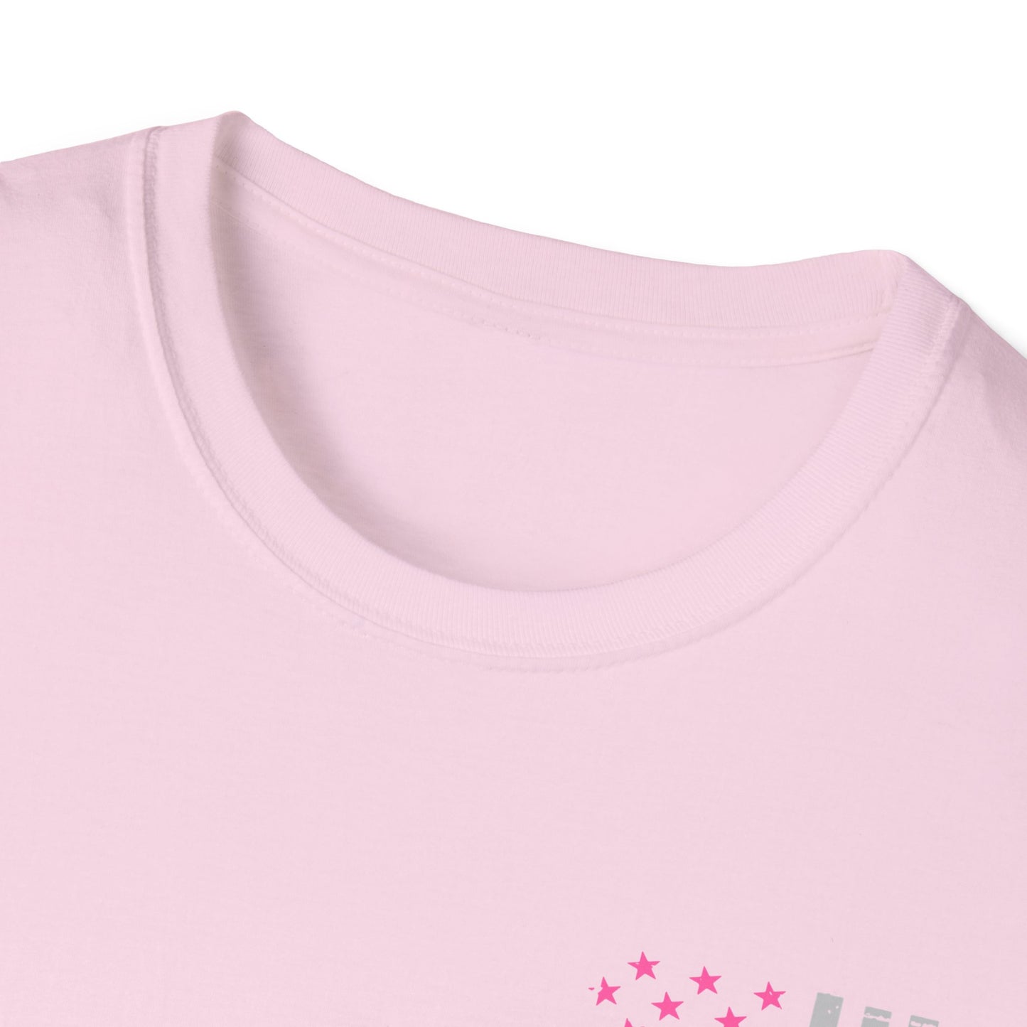Breast Cancer Flag Awareness Tee, Unisex Softstyle T-Shirt