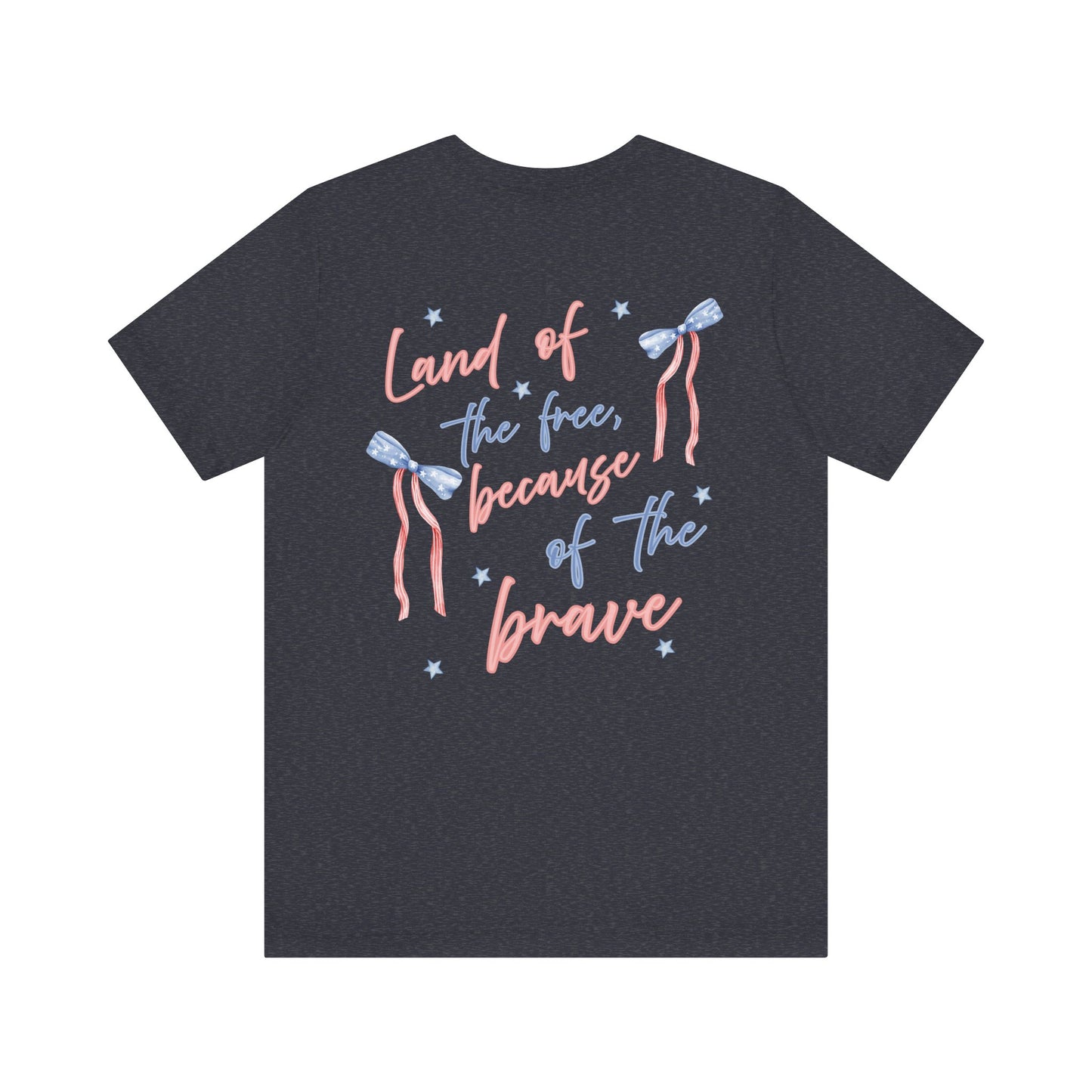 Land of the Free Tee with Bow | Perfect for all of America's Holidays