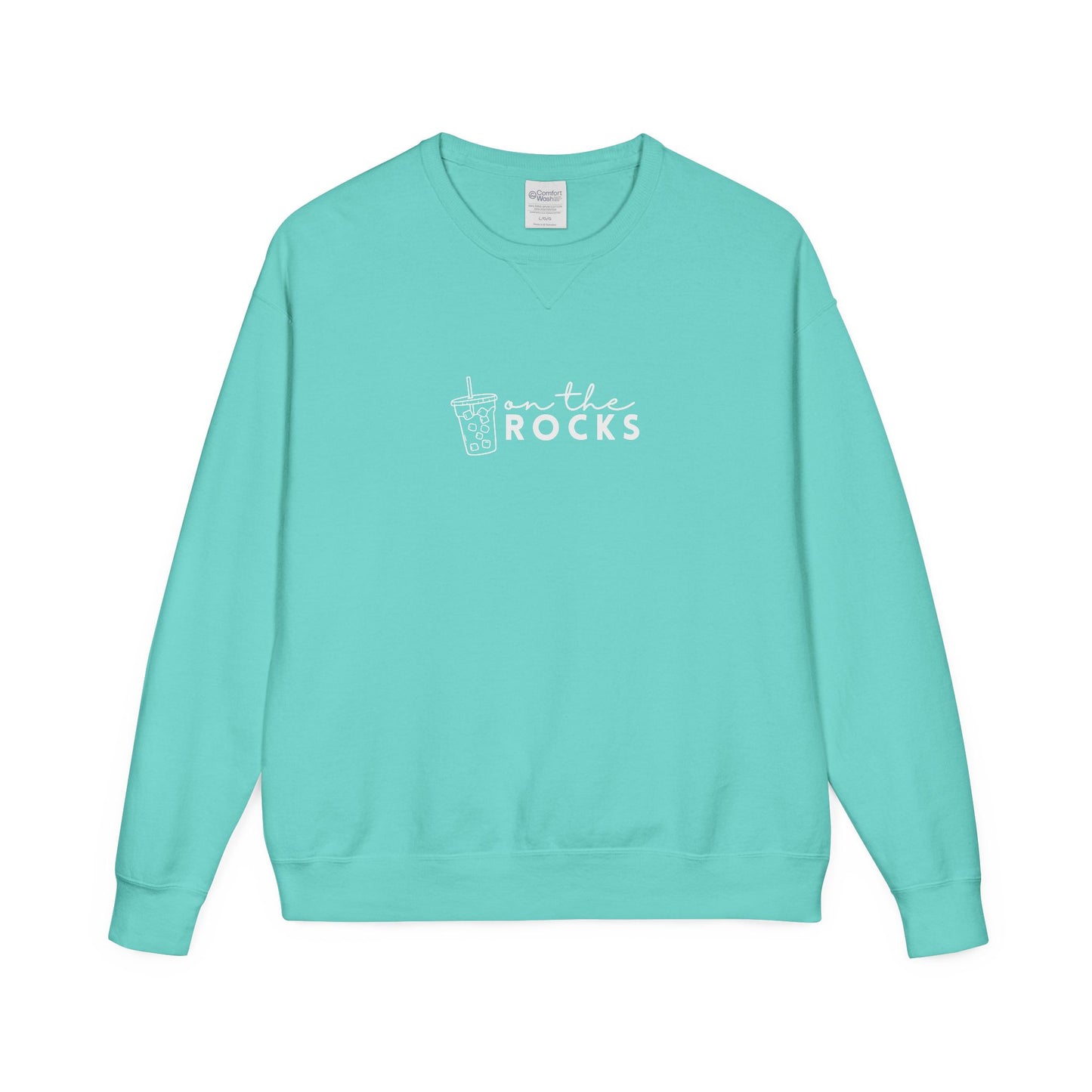 Coffee Lovers Garment Dyed Sweatshirt, Iced Coffee Club Apparel