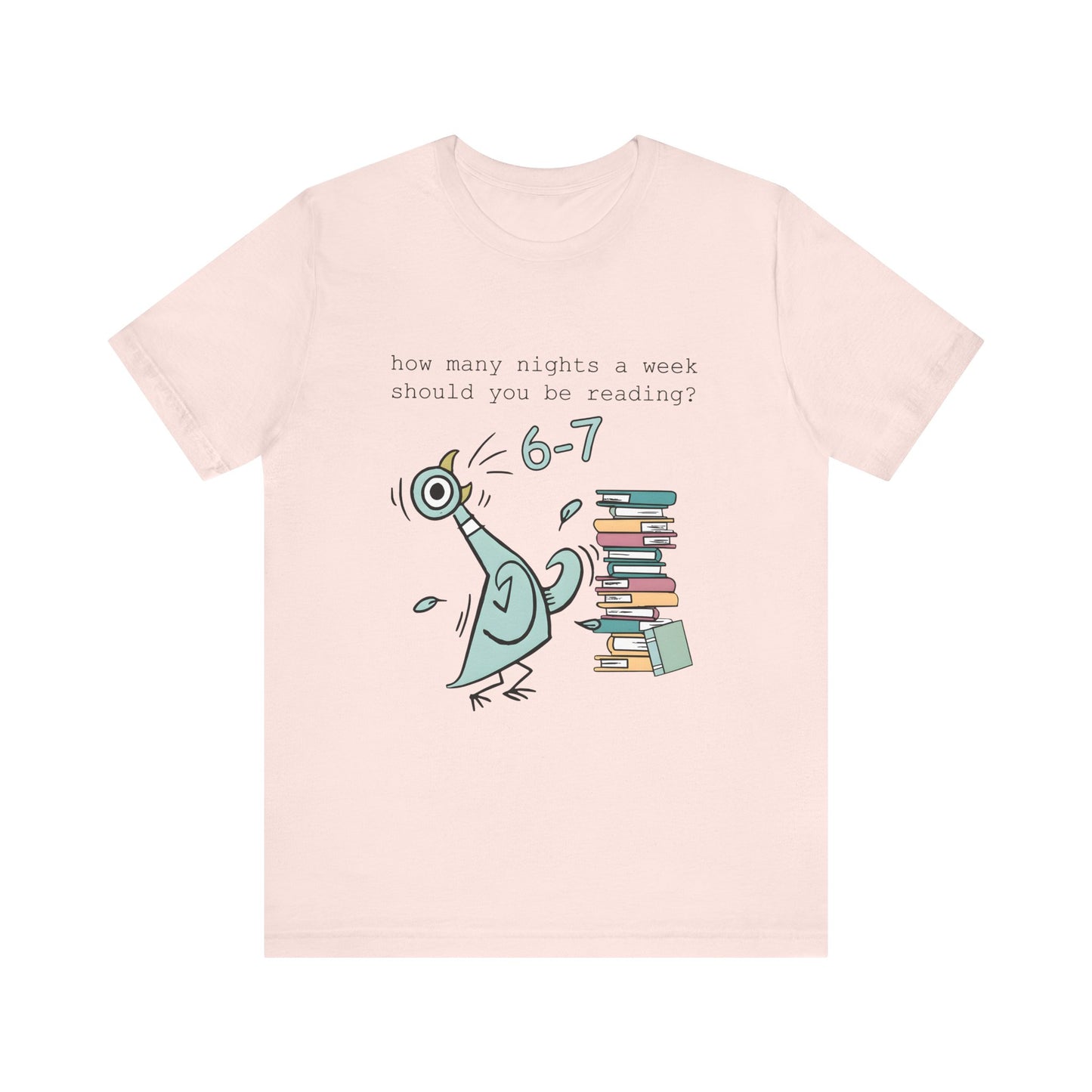 Pigeon Reading- 6 7 — Teacher Unisex T‑Shirt
