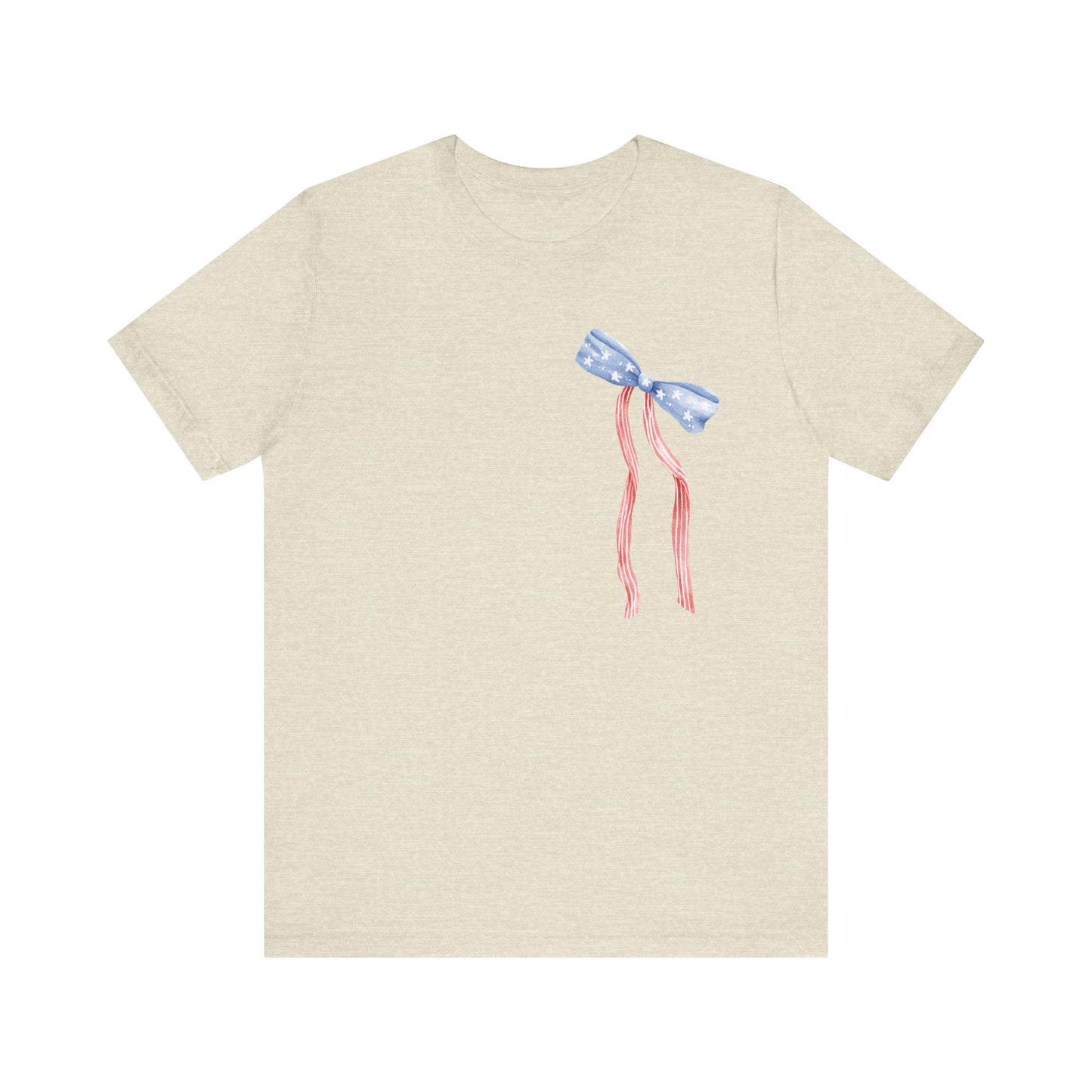 Land of the Free Tee with Bow | Perfect for all of America's Holidays