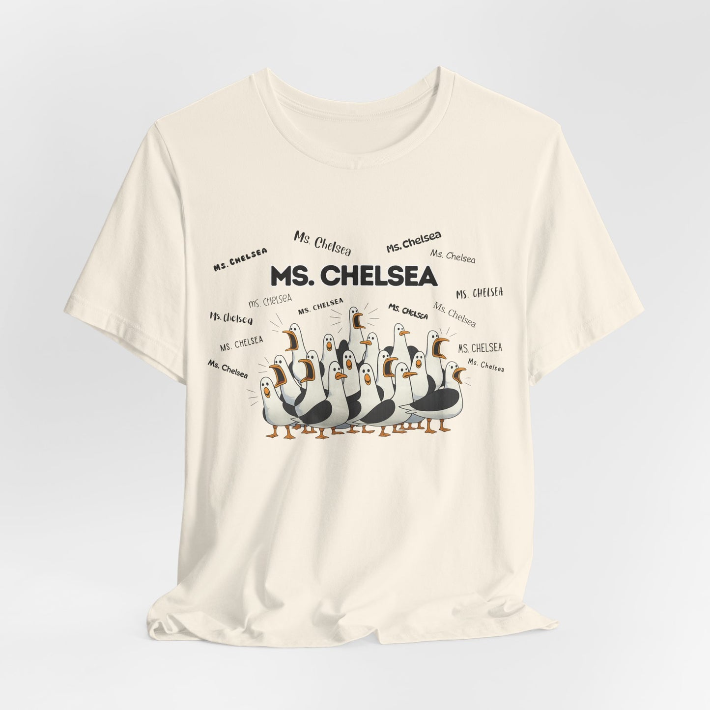 Ms. Chelsea- Penguin Choir T-Shirt — Funny Teacher Personalized Tee