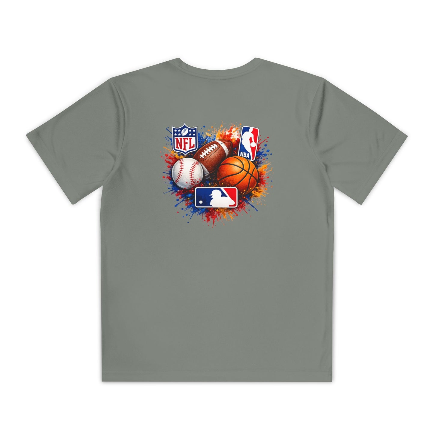 Multi-Sport Splash Design (Football, Baseball, Basketball)- Personalized