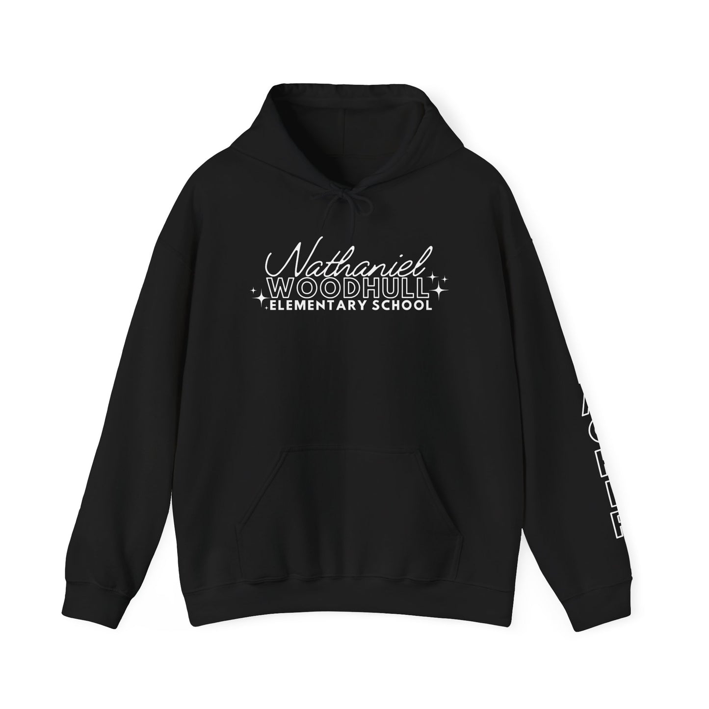 Woodhull Teacher Simple Design Hoodie w/ Teacher on Sleeve - Cozy Unisex Sweatshirt