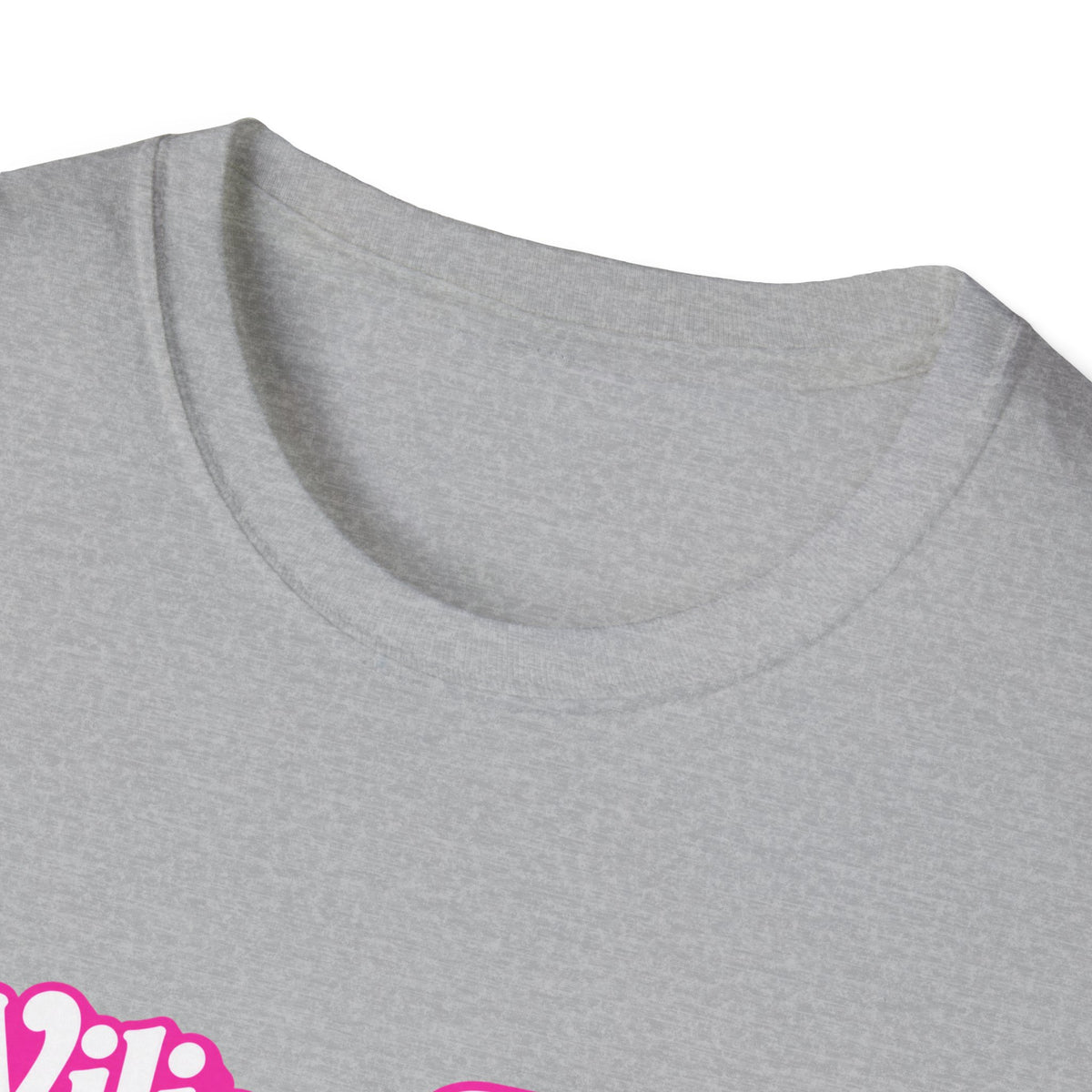 WFE Barbie (w/sparkles) -Breast Cancer Awareness Tee, Unisex Softstyle T-Shirt