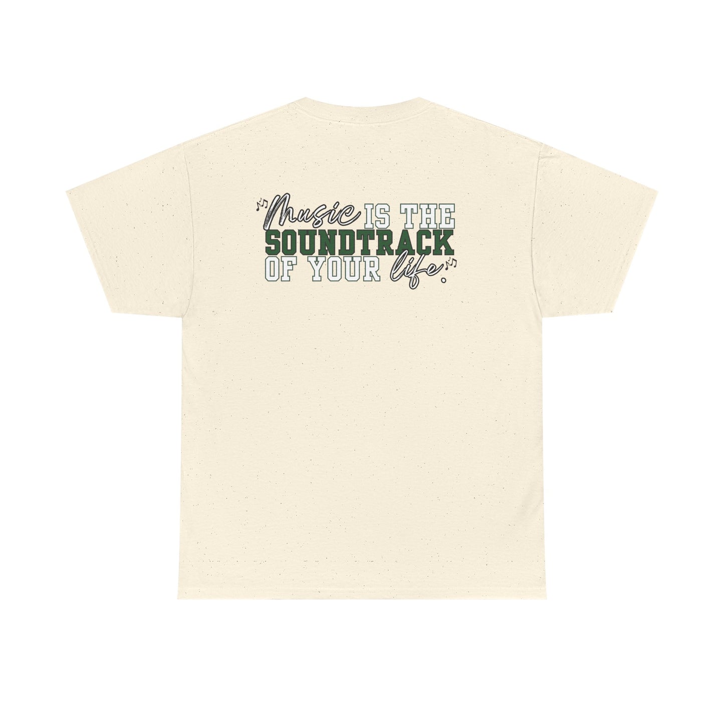 Floyd Music Heavy Cotton Tee - "Music is the Soundtrack of Your Life" Unisex T-Shirt- Personalized