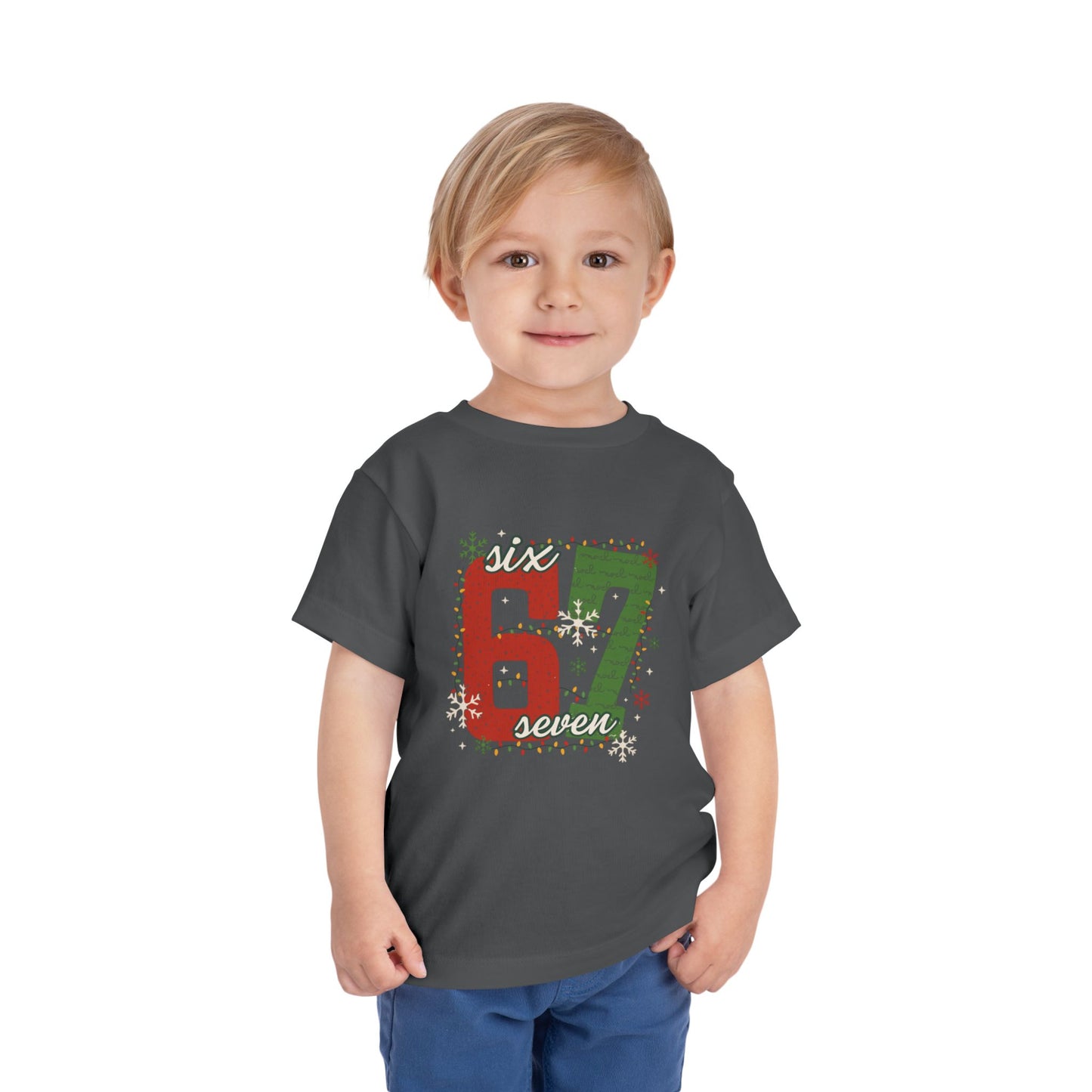 6-1 Toddler Tee "Six Seven" - Christmas