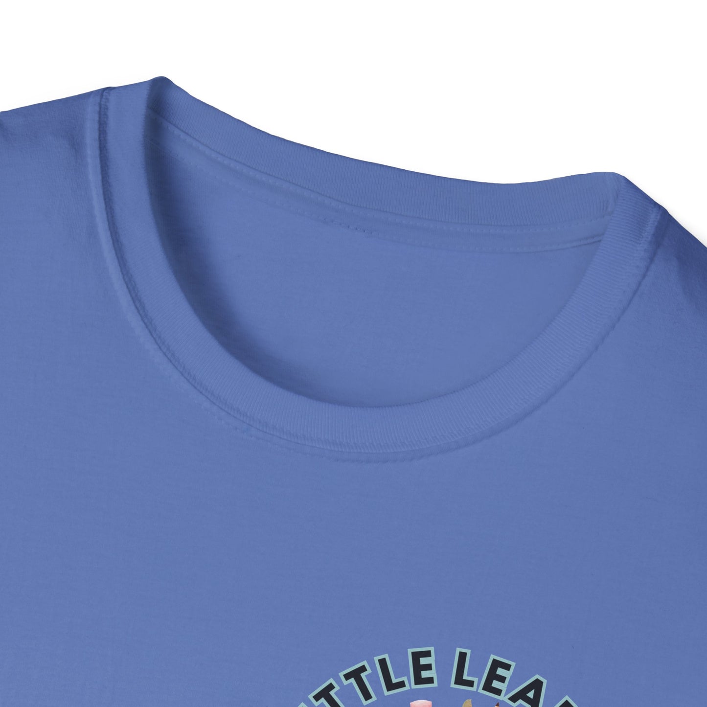 Little Leaders Teacher w/ Backpack Design Unisex Softstyle T-Shirt