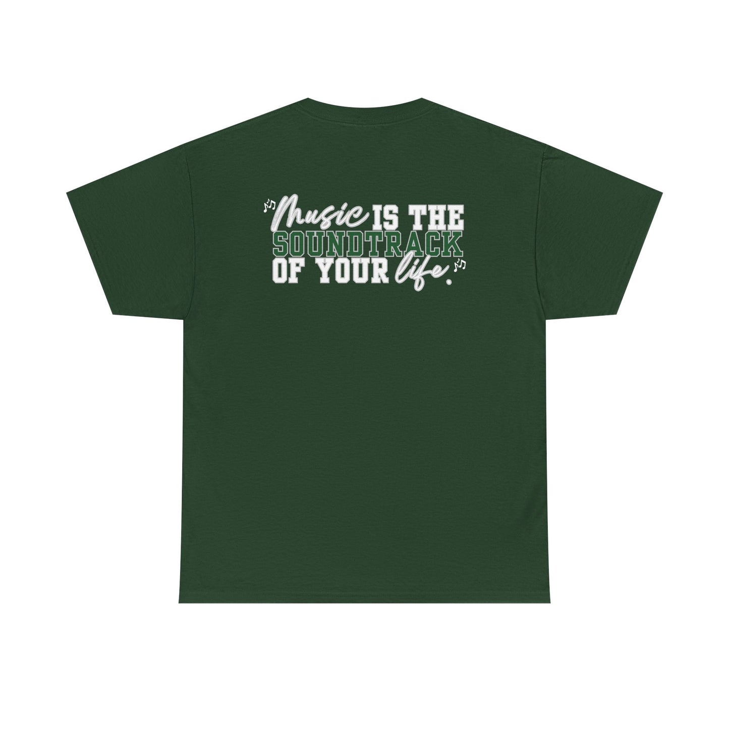 Floyd Music Heavy Cotton Tee - "Music is the Soundtrack of Your Life" Unisex T-Shirt- Personalized