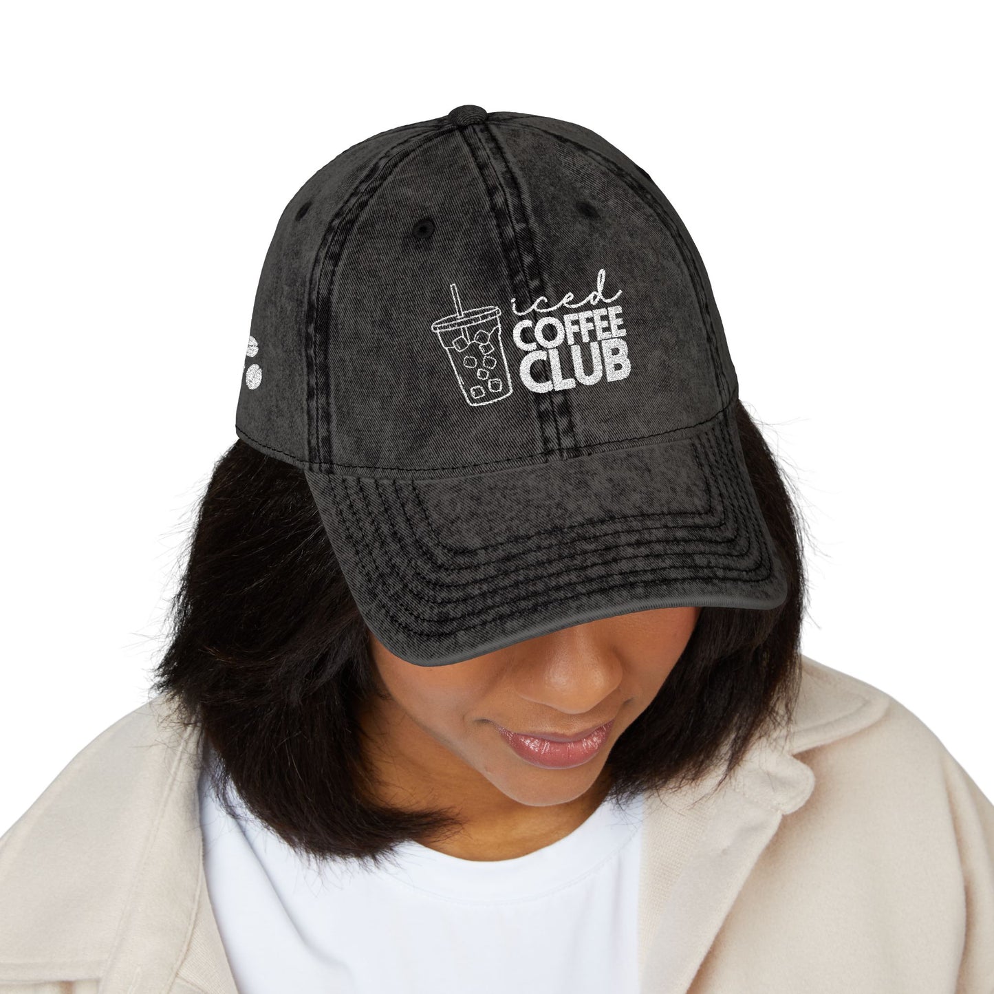 Vintage Coffee Club Cap - Stylish Embroidered Hat for Coffee Lovers