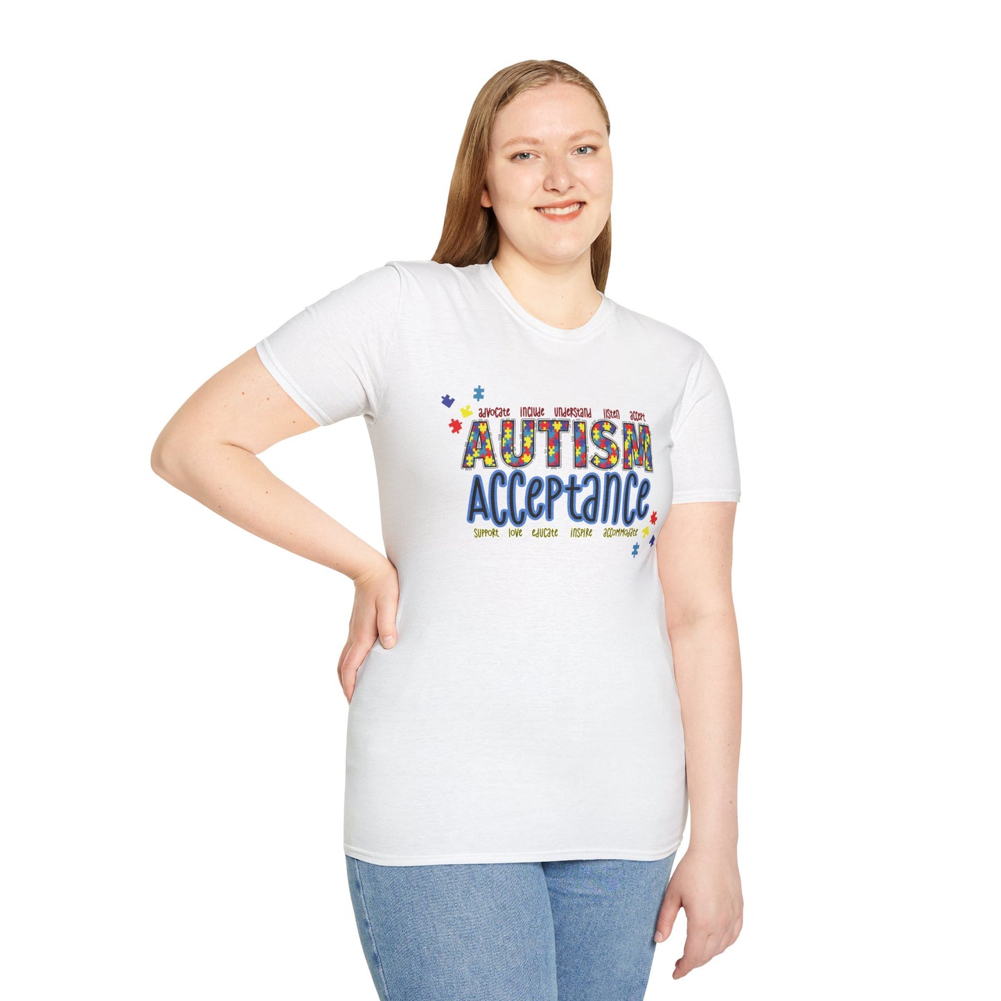 Autism Acceptance Puzzle Piece Sweatshirt — Awareness Collection