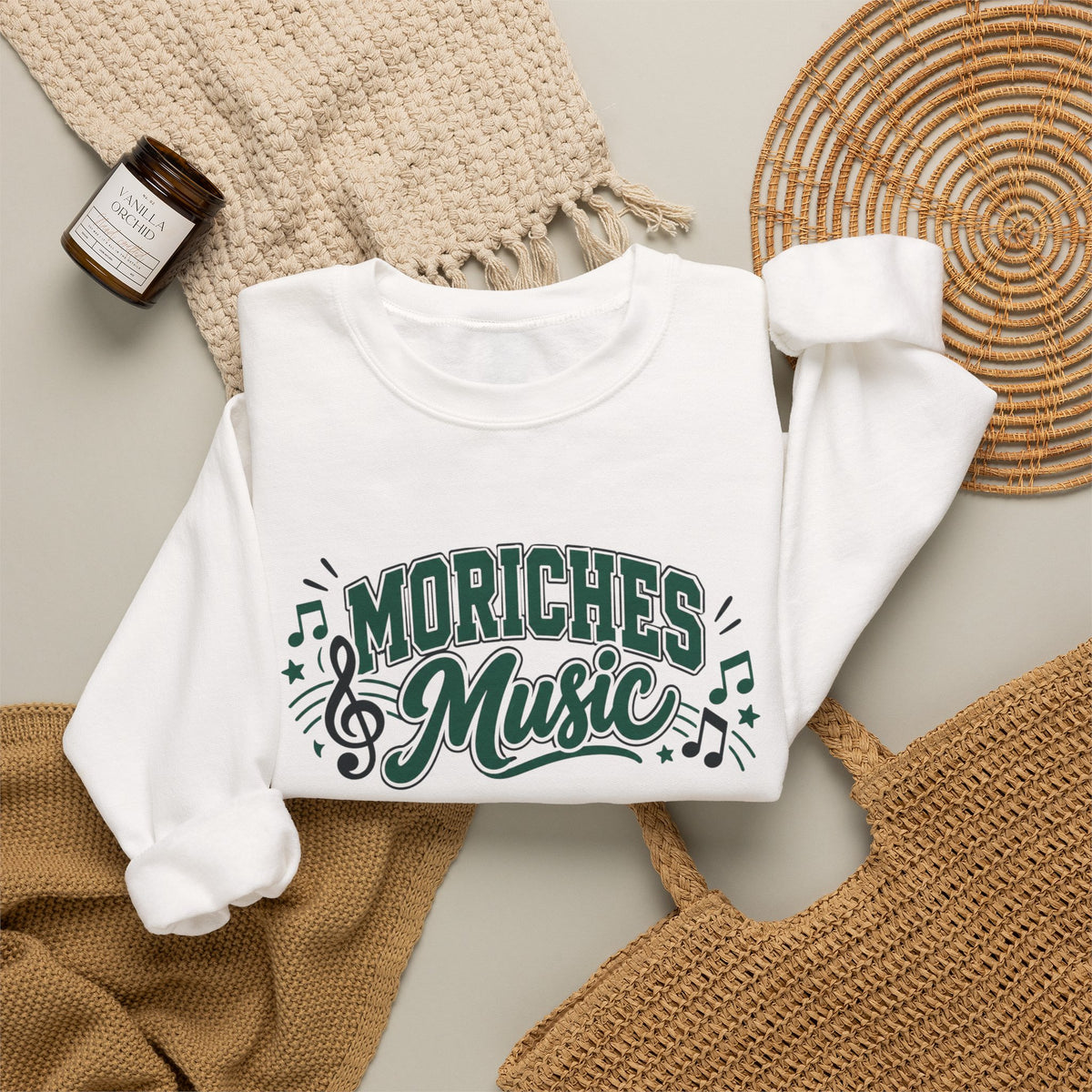 Moriches Music Sweatshirt — "Making Music and Magic at Moriches" Crewneck