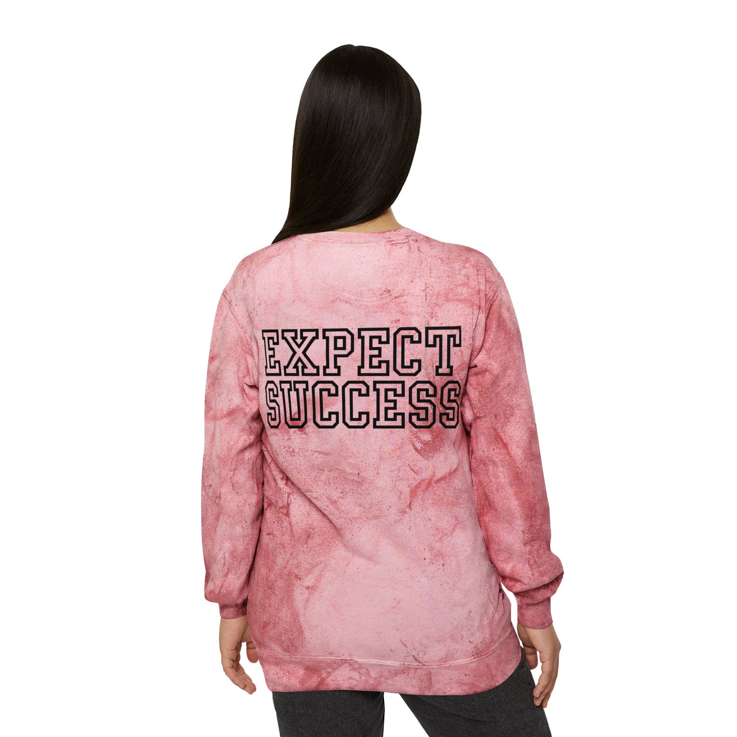 WFE Color Blast Crewneck Sweatshirt for School Spirit | 'Expect Success'