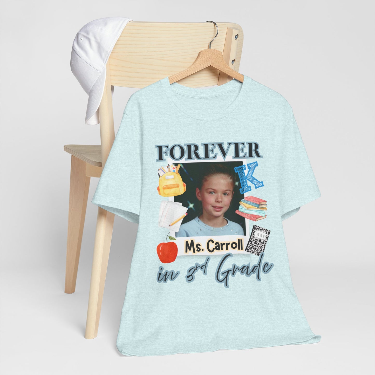 Kristi- Personalized Forever in 3rd Grade Teacher Tee - Personalized Unisex Jersey Shirt