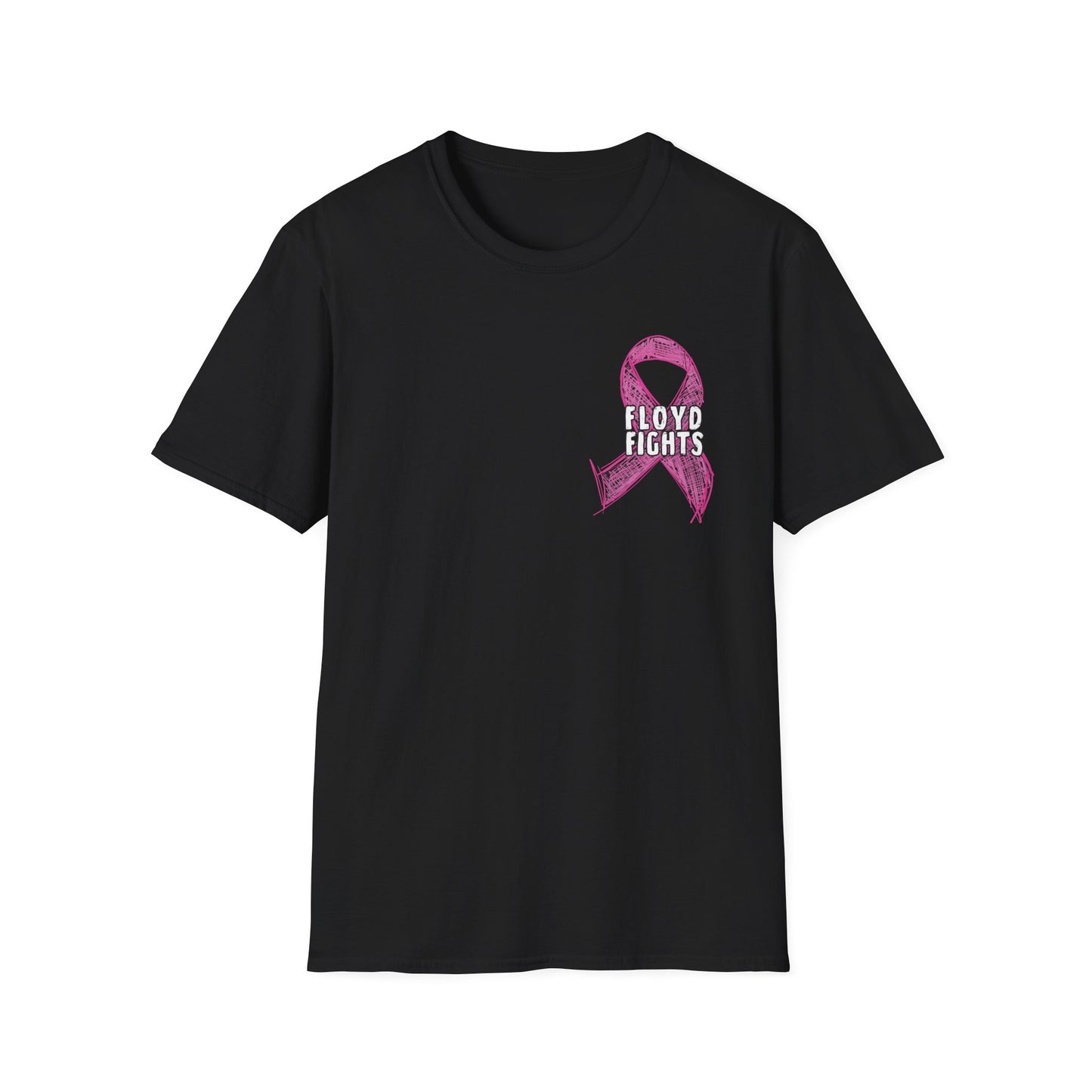 FLOYD FIGHTS Ribbon Breast Cancer Awareness T-Shirt | Softstyle Tee