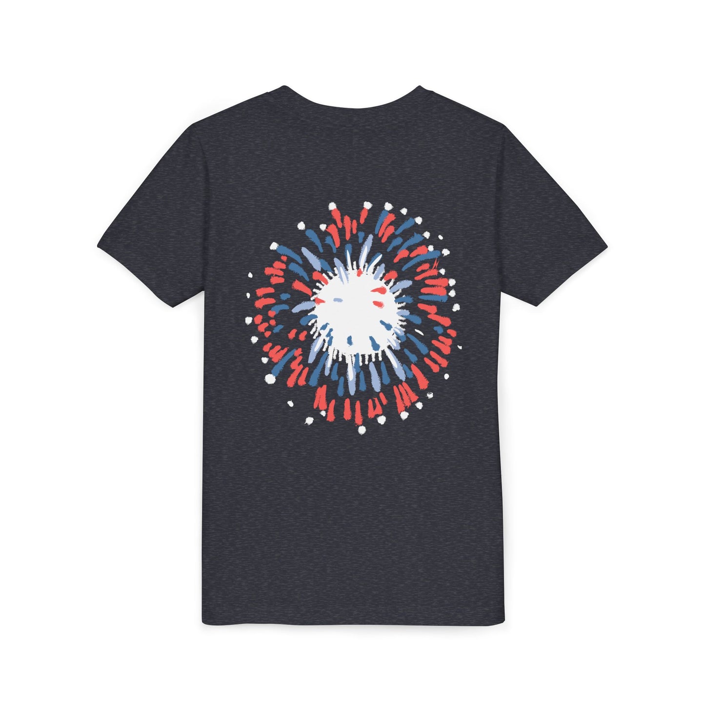 Patriotic Youth Tee for Girls, USA - Kids Short Sleeve Shirt, Holiday Mini