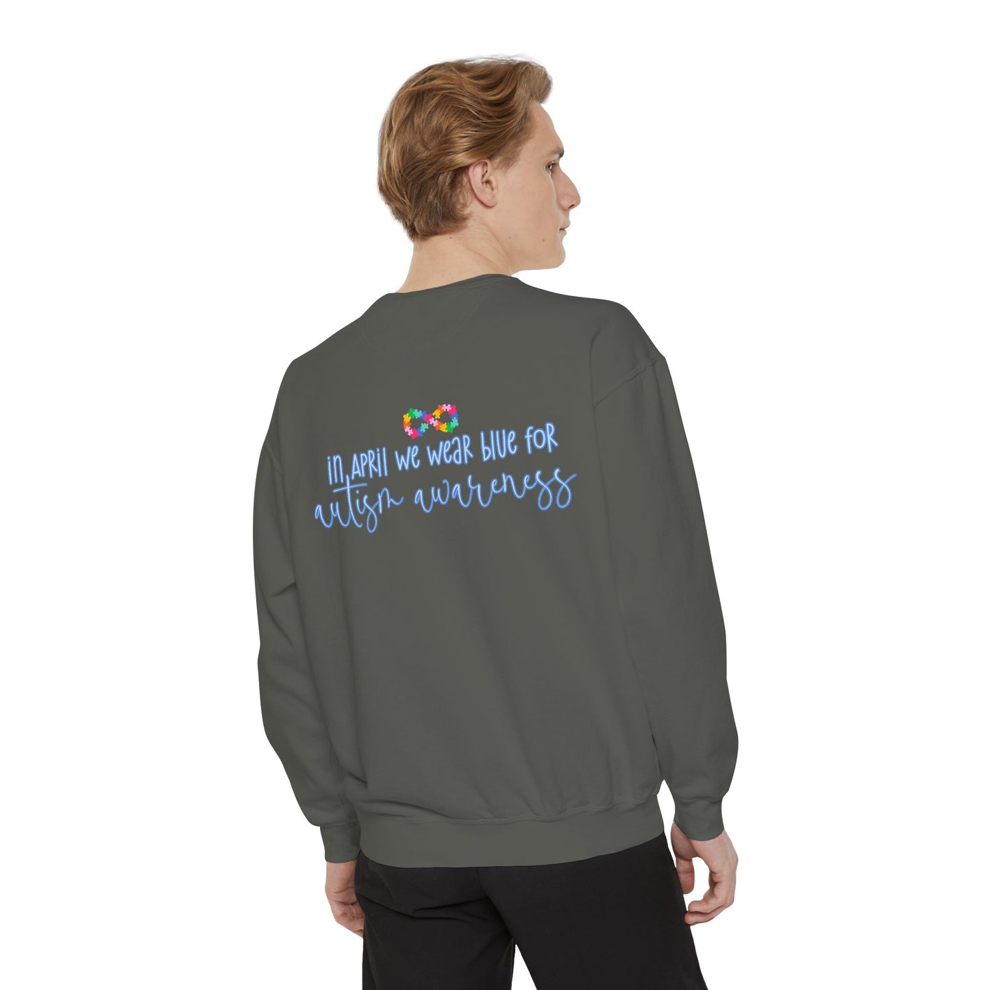 Autism Awareness Puzzle Piece & Ribbon Sweatshirt — Awareness Collection