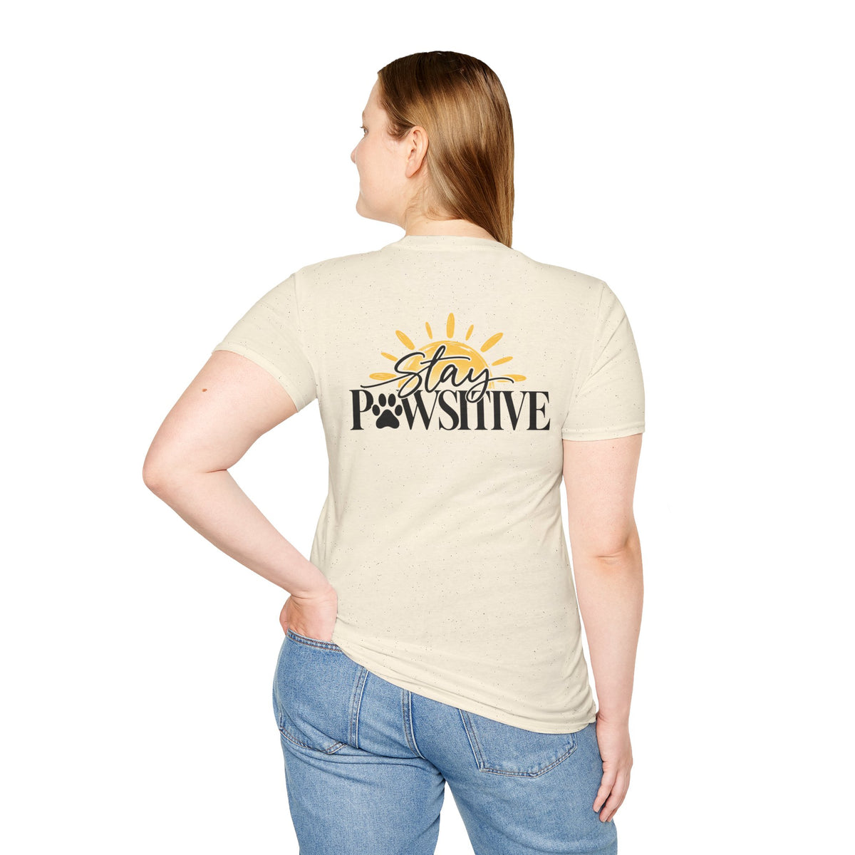Hound & Home "Stay Pawsitive" — T-Shirt