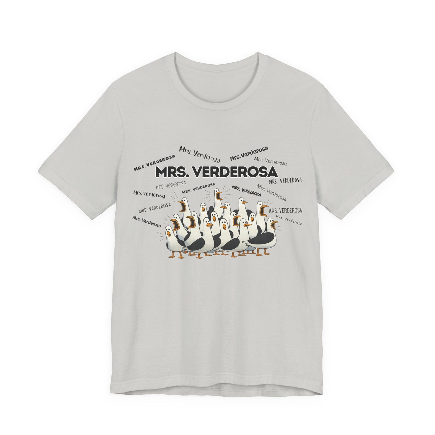 Mrs. Verderosa Penguin Choir T-Shirt — Funny Teacher Personalized Tee