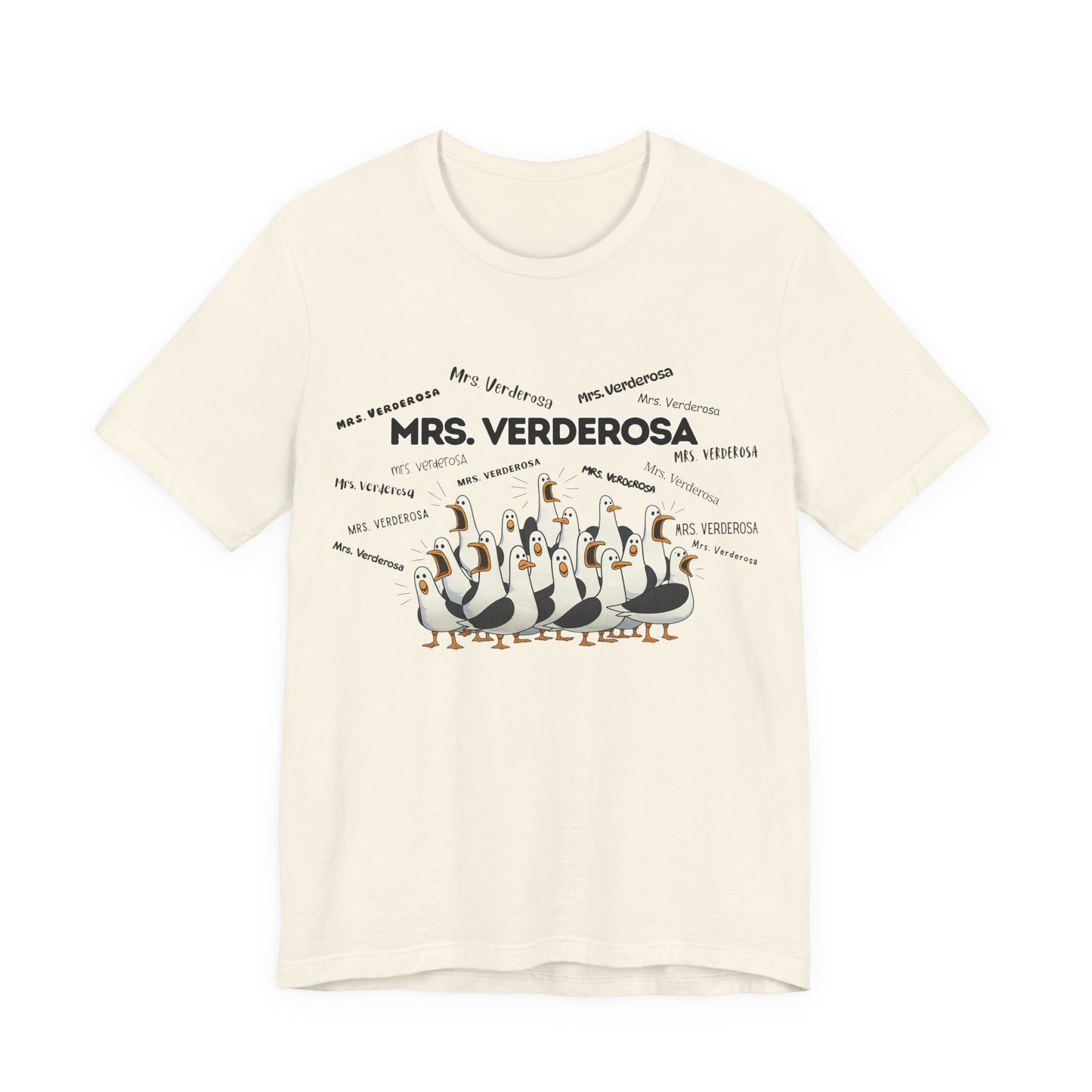 Mrs. Verderosa Penguin Choir T-Shirt — Funny Teacher Personalized Tee