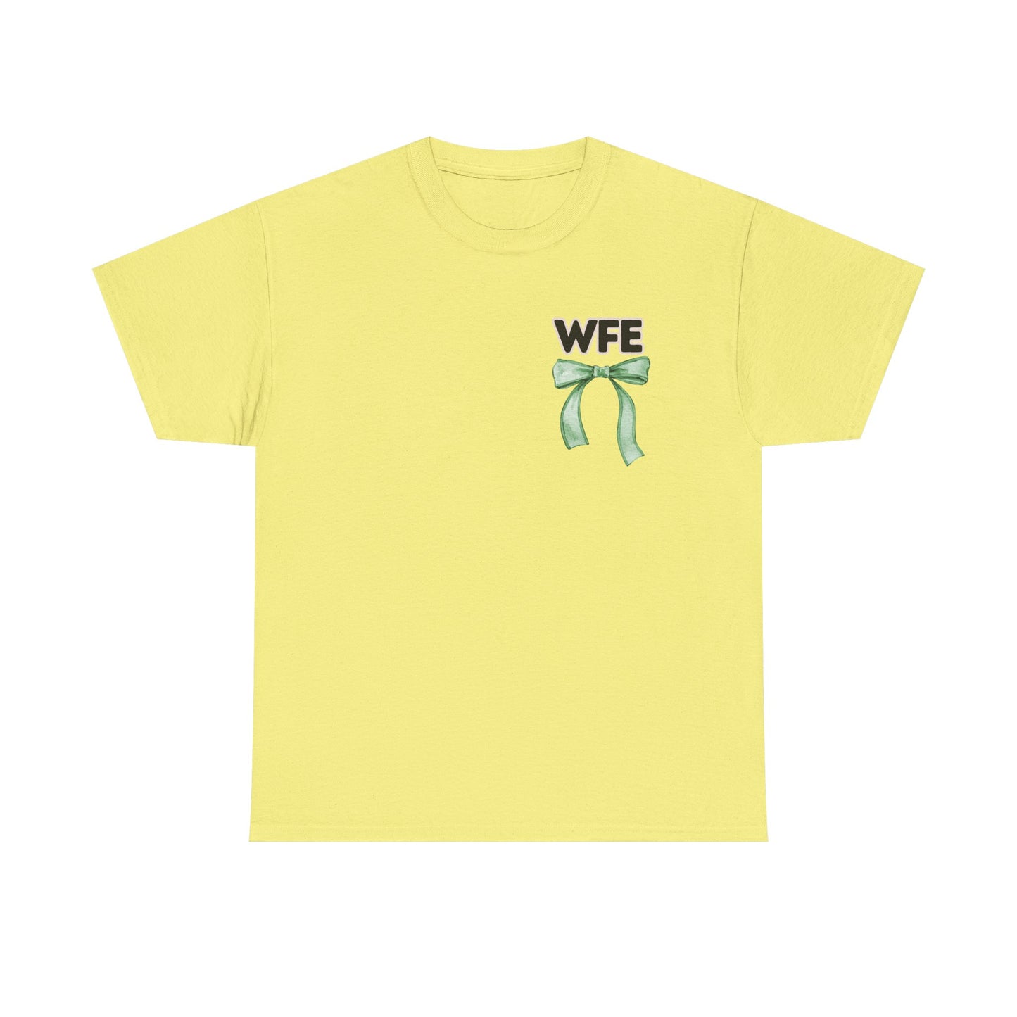 WFE Cafe Monitor and Bows- Unisex Heavy Cotton Tee with Bow Design