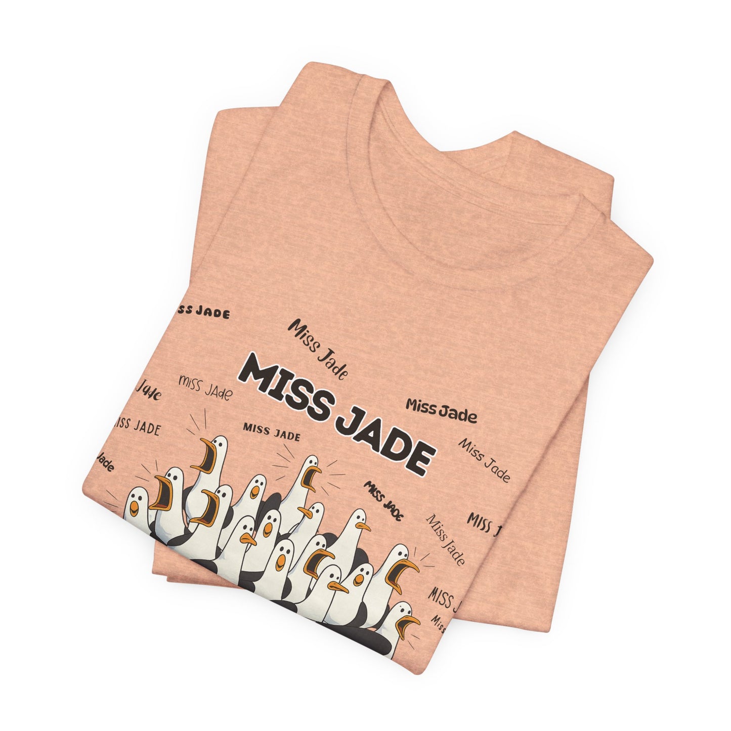 Miss Jade- Penguin Choir T-Shirt — Funny Teacher Personalized Tee