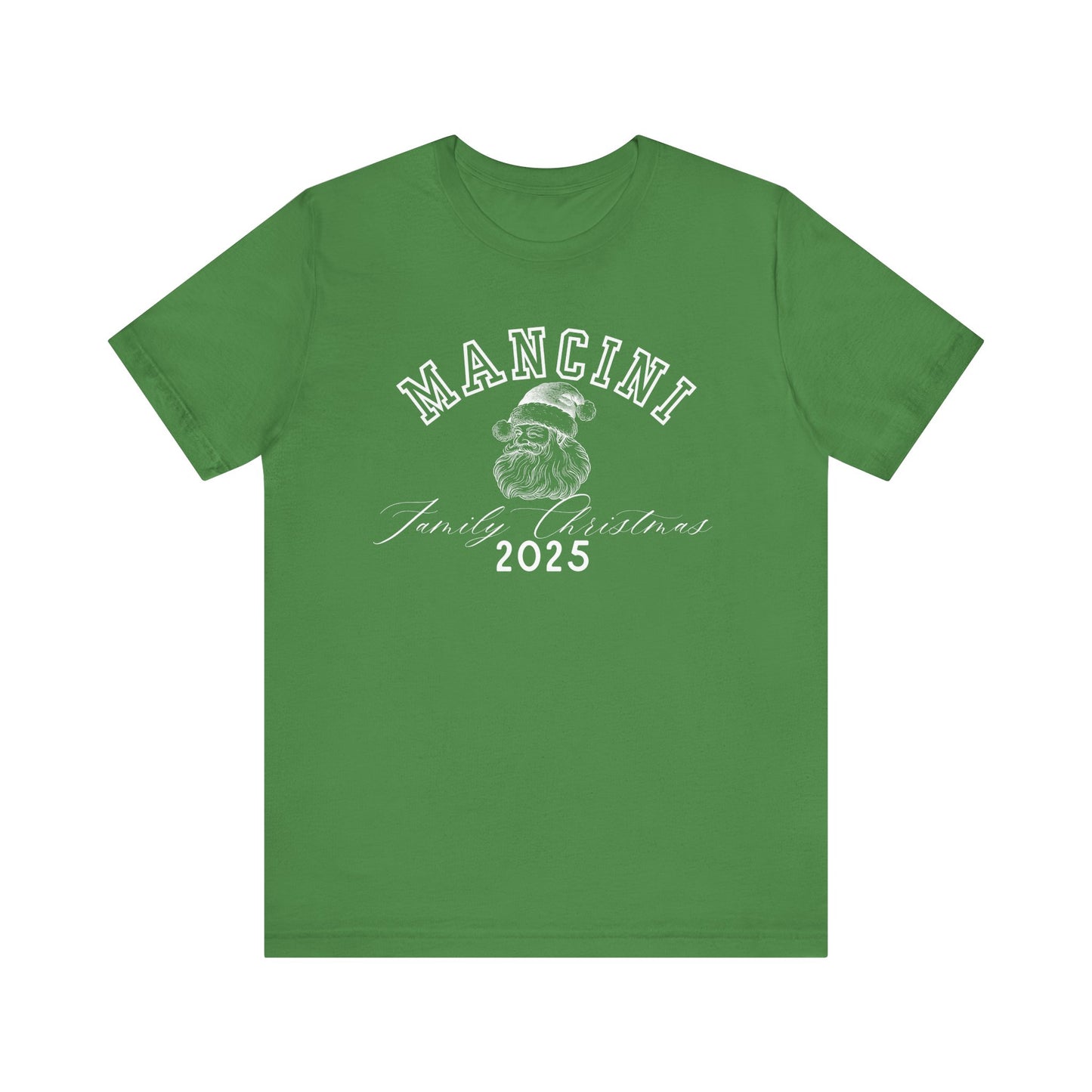 FAMILY NAME- SANTA- Personalized- Unisex Jersey Short Sleeve Tee