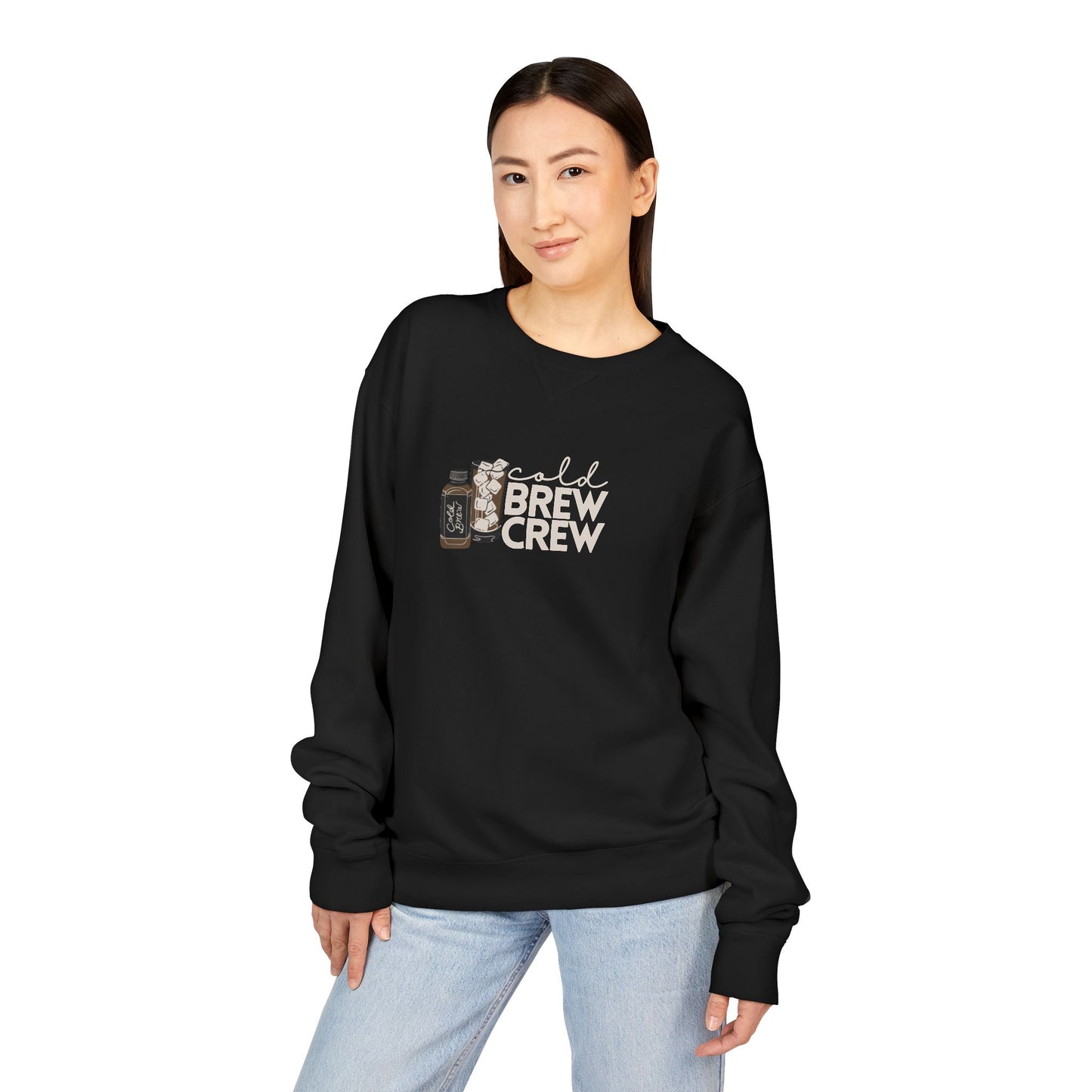 Cold Brew Crew Garment Dyed Sweatshirt, Coffee Lovers Apparel