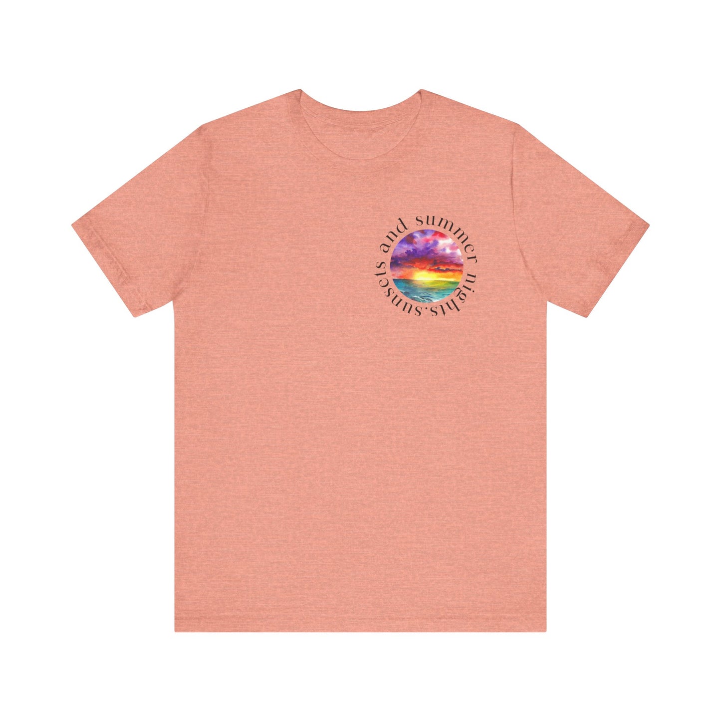 Sunset Lovers Tee, Summer Vibes T-Shirt, Unisex Graphic Tee, Beach Sunset Shirt