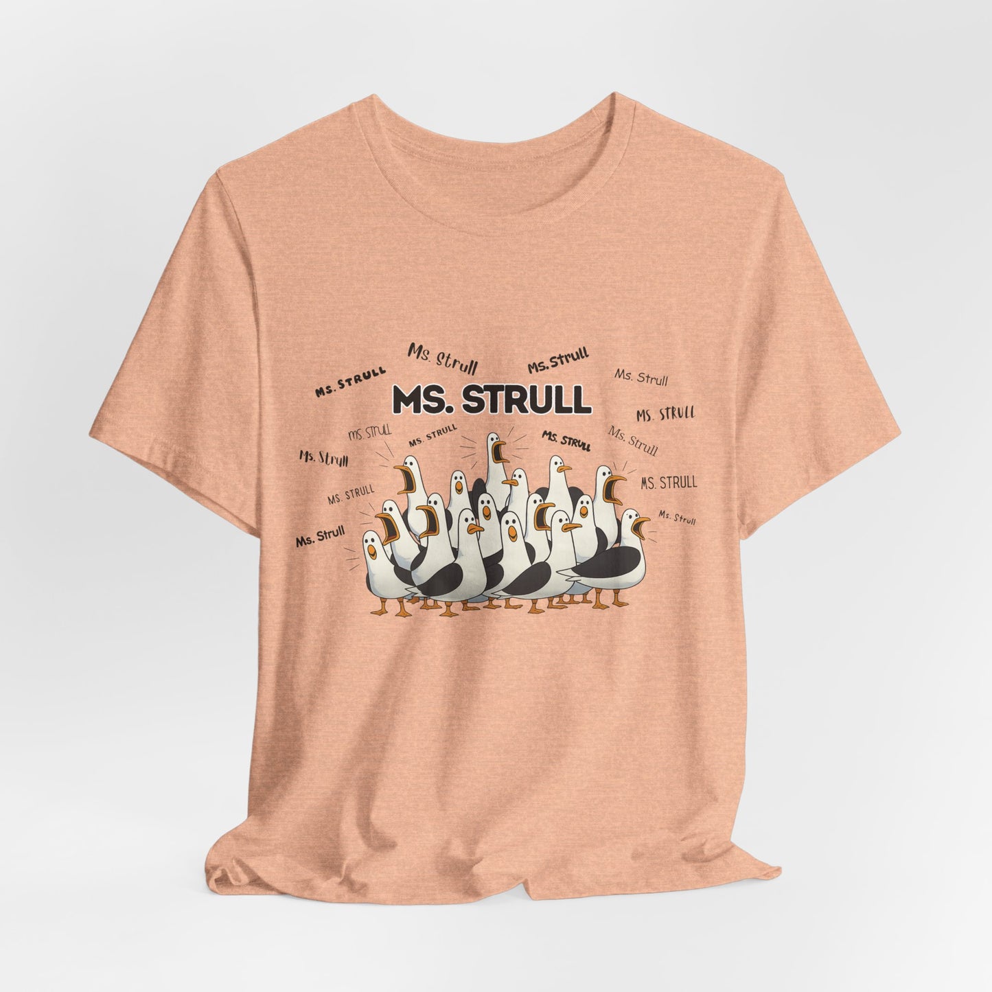 Mrs. Strull Penguin Choir T-Shirt — Funny Teacher Personalized Tee