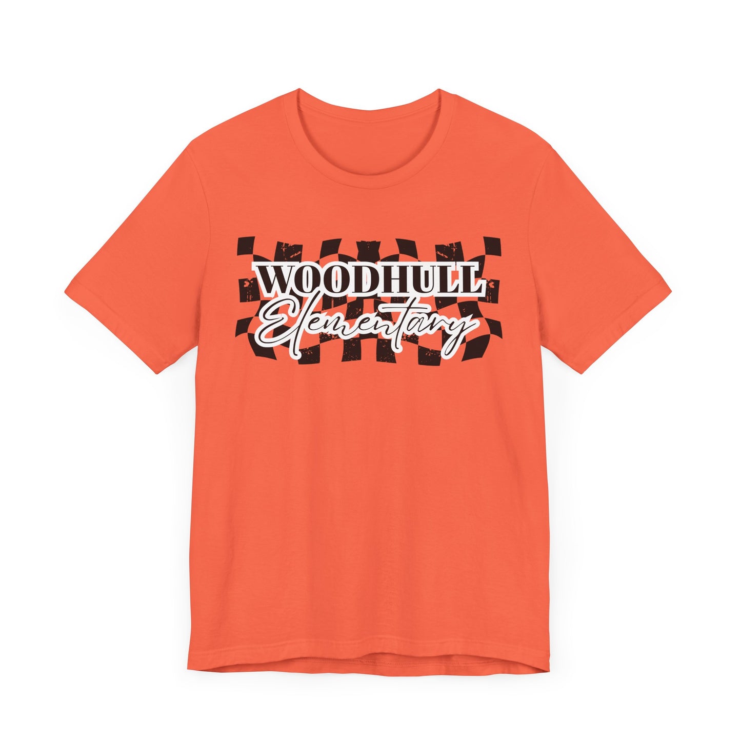 Woodhull Checkered Logo Unisex Jersey Tee