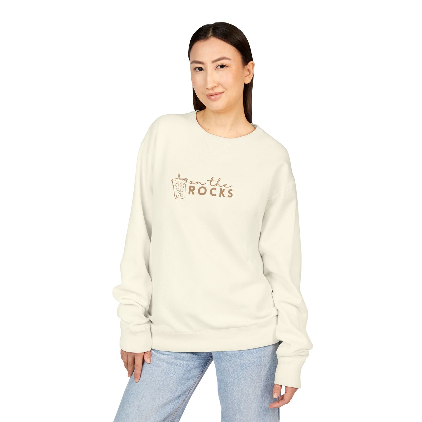 Coffee Lovers Garment Dyed Sweatshirt, Iced Coffee Club Apparel