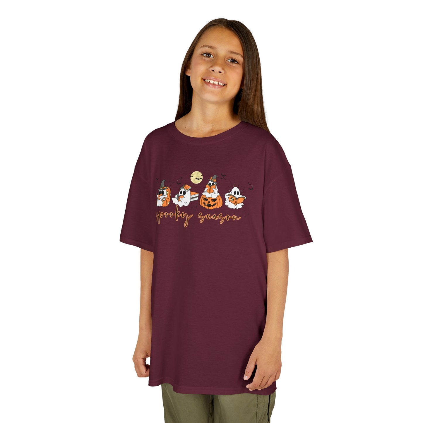 Spooky Season- Reading Ghosts- Halloween - Kids Cotton™ Tee