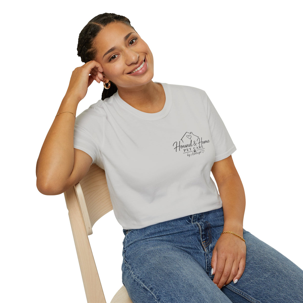 Hound & Home "Stay Pawsitive" — T-Shirt