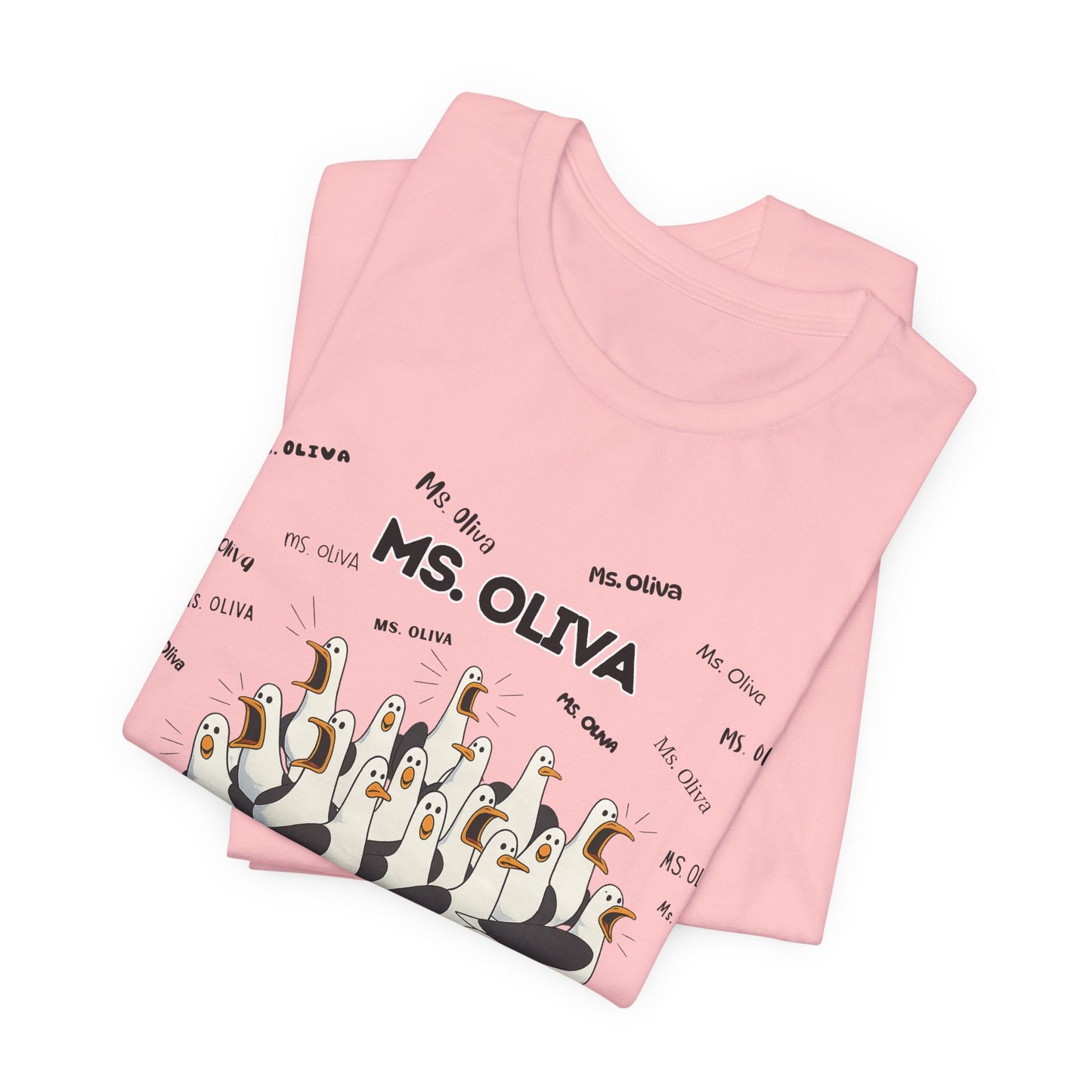 Ms. Oliva- Penguin Choir T-Shirt — Funny Teacher Personalized Tee