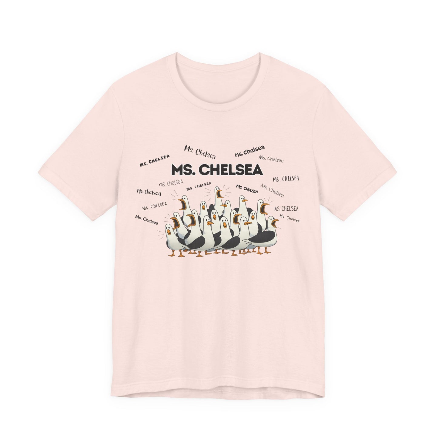 Ms. Chelsea- Penguin Choir T-Shirt — Funny Teacher Personalized Tee