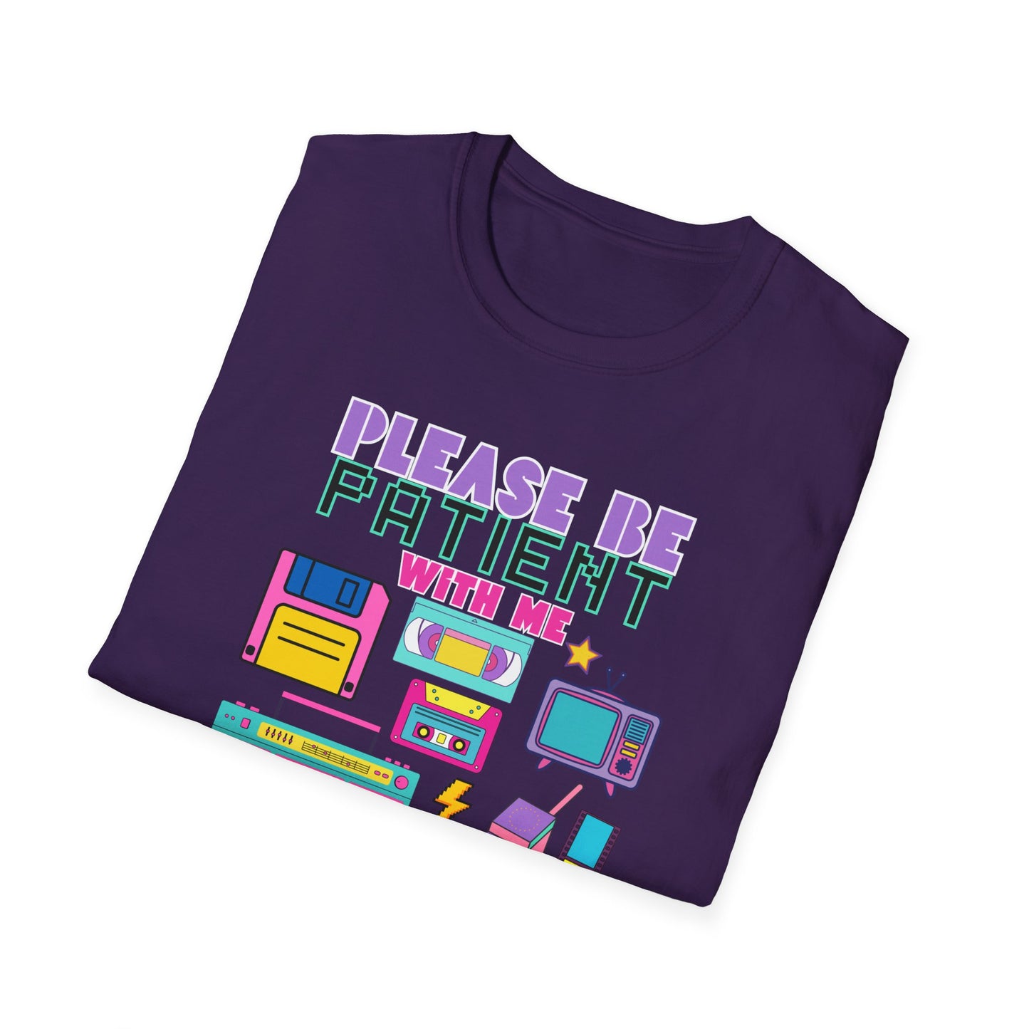 Retro 90's T-Shirt - Please Be Patient, Teacher Vintage- Unisex Graphic Tee