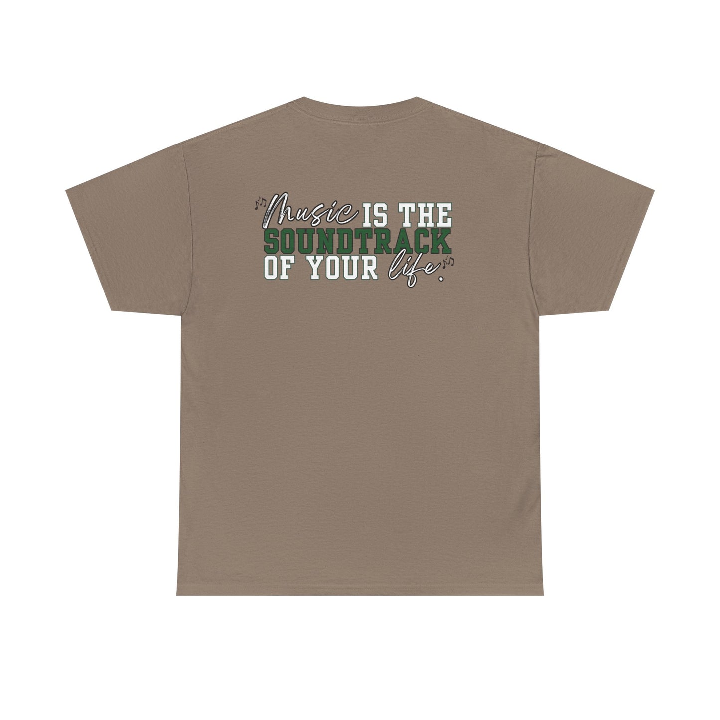 Floyd Music Heavy Cotton Tee - "Music is the Soundtrack of Your Life" Unisex T-Shirt- Personalized