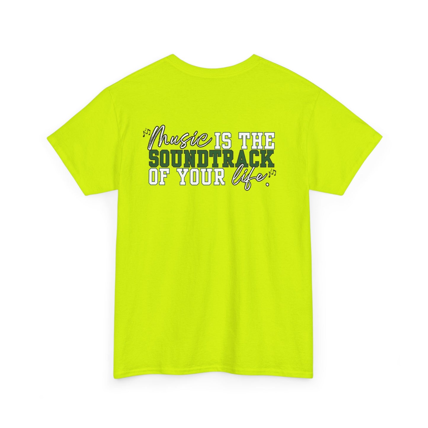 Floyd Music Heavy Cotton Tee - "Music is the Soundtrack of Your Life" Unisex T-Shirt- Personalized