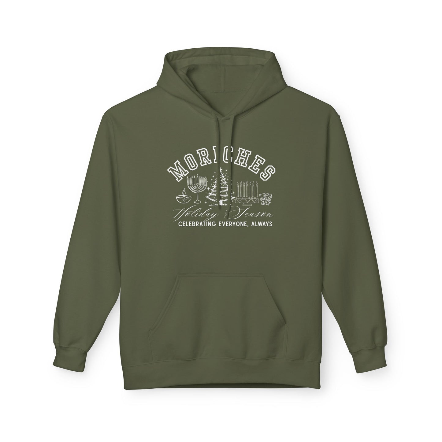 MORICHES Midweight Fleece Unisex Hoodie- Christmas