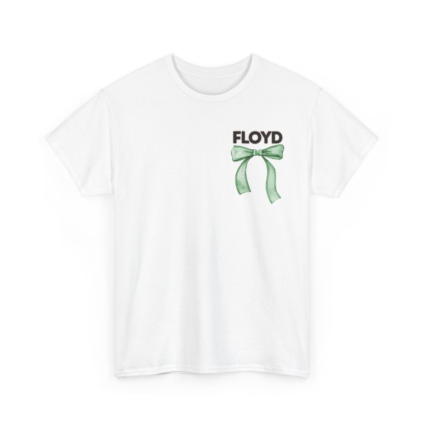Floyd Strong Teacher and Bows- Unisex Heavy Cotton Tee with Bow Design