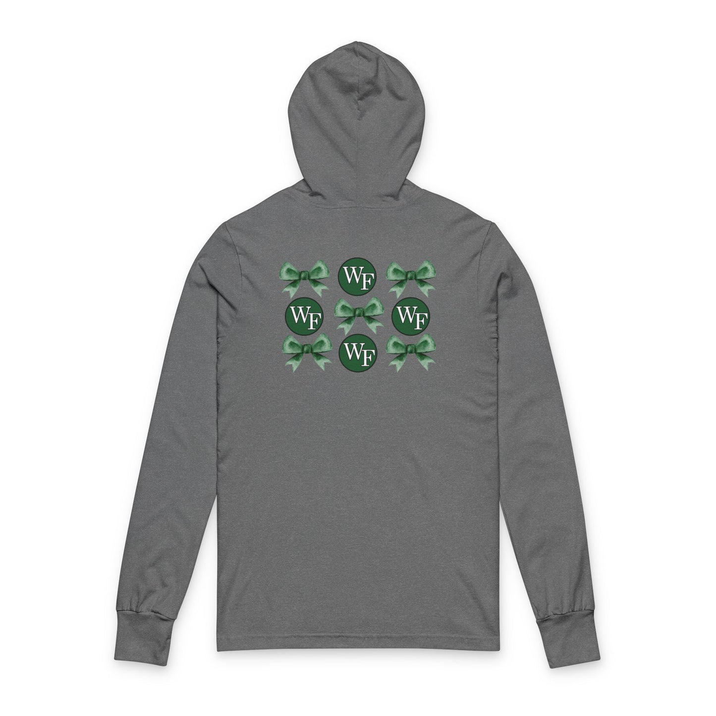 Moriches Elementary School Unisex Hooded Long Sleeve Tee with Bows