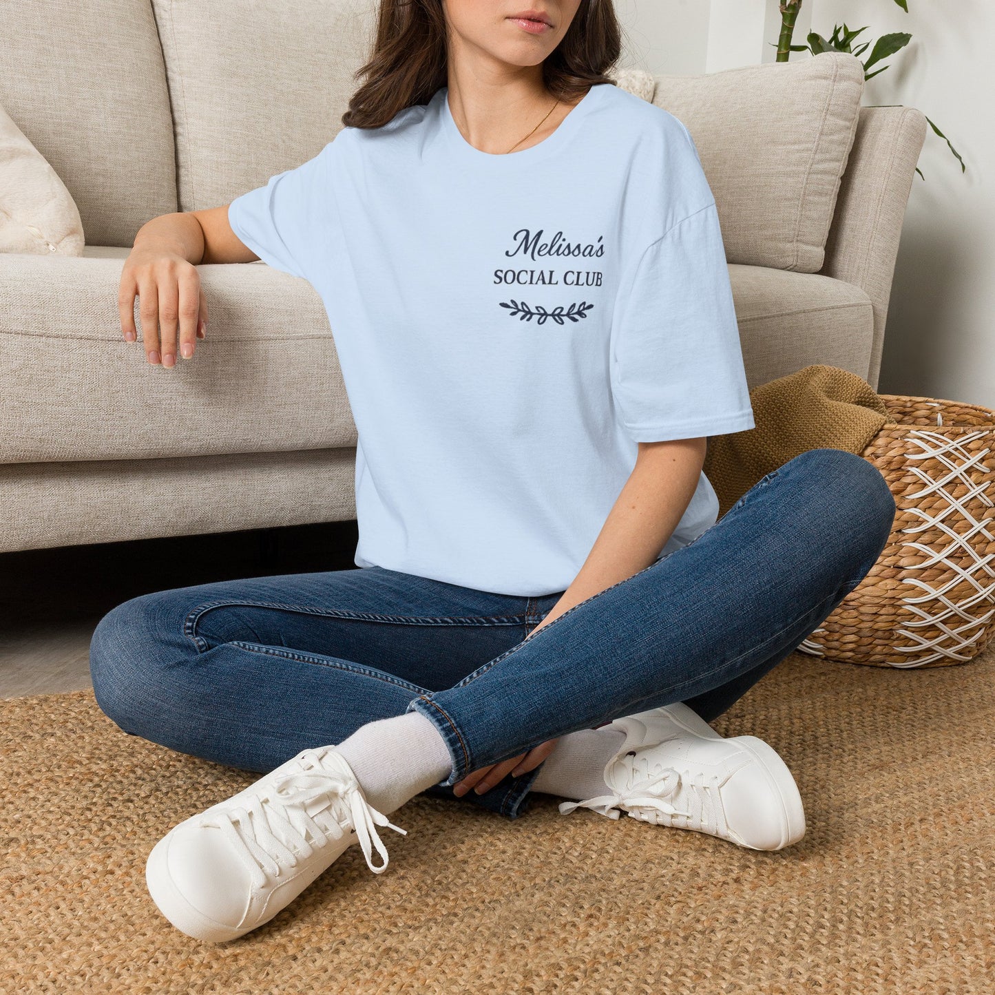 "Melissa's Social Club" Soft Feel T-Shirt — Personalized