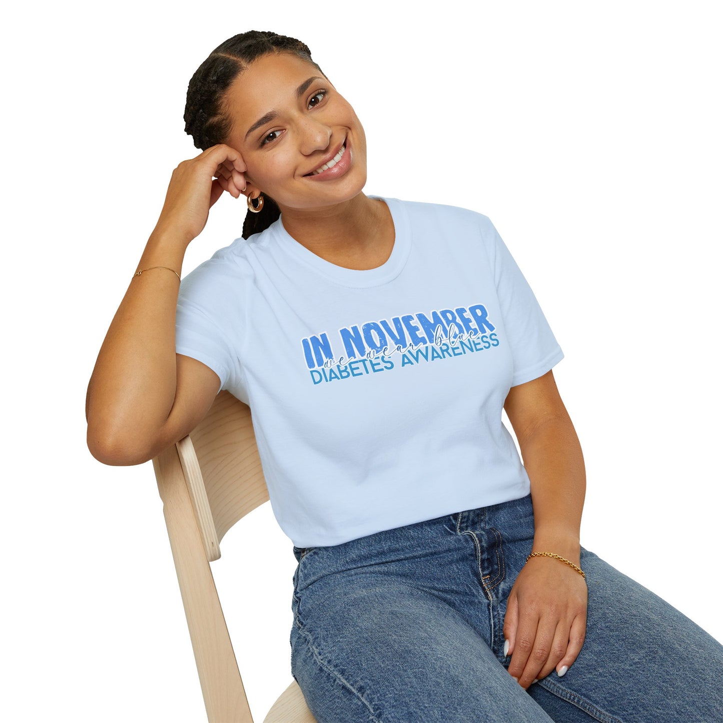 Diabetes Awareness- November- Unisex Softstyle T-Shirt