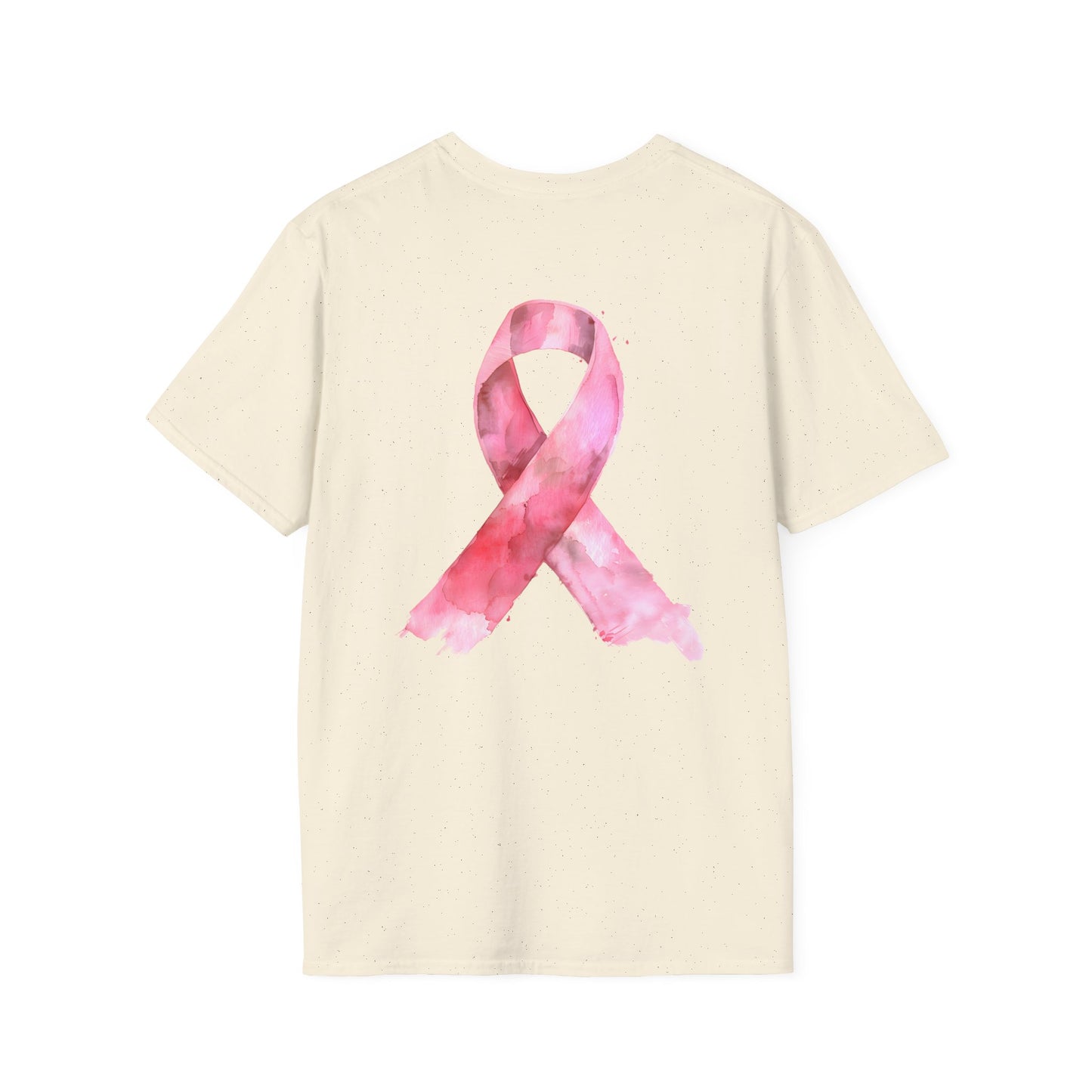 In October We Wear Pink Ribbon- Breast Cancer Awareness Tee, Unisex Softstyle T-Shirt