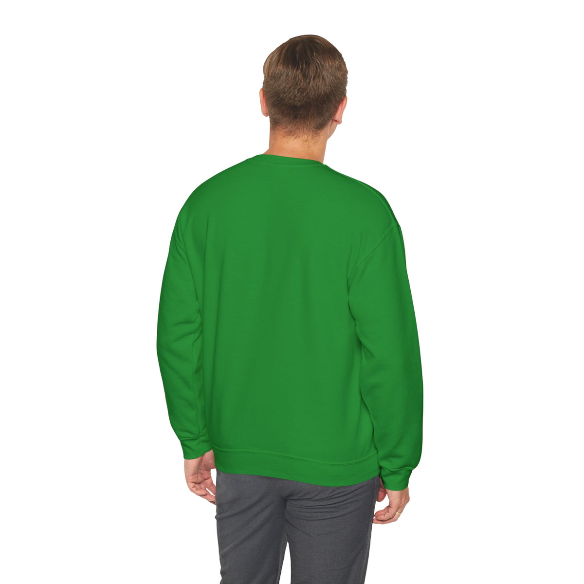 "Moriches or Nowhere" w/ apple- LARGE FRONT Crewneck Sweatshirt