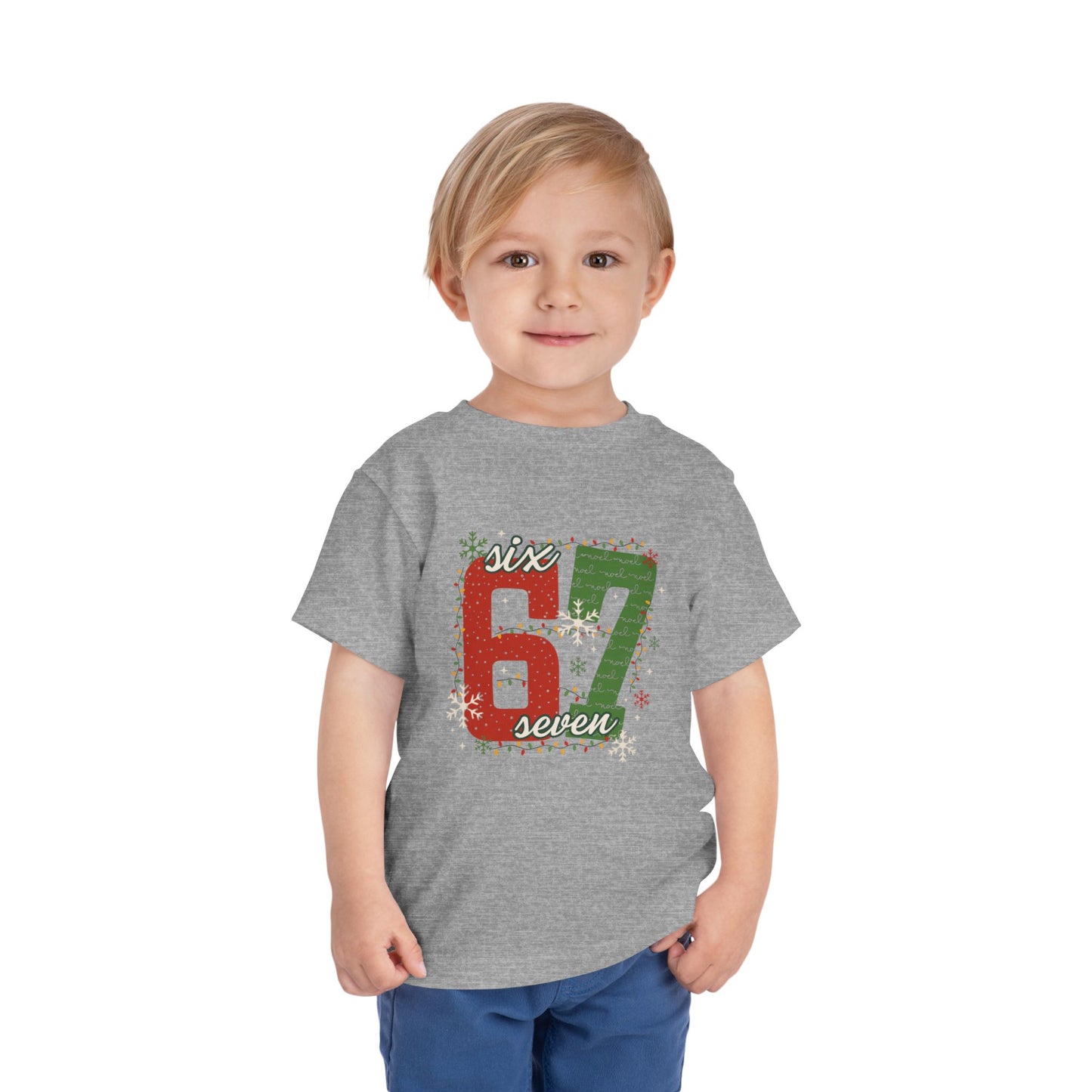 6-1 Toddler Tee "Six Seven" - Christmas